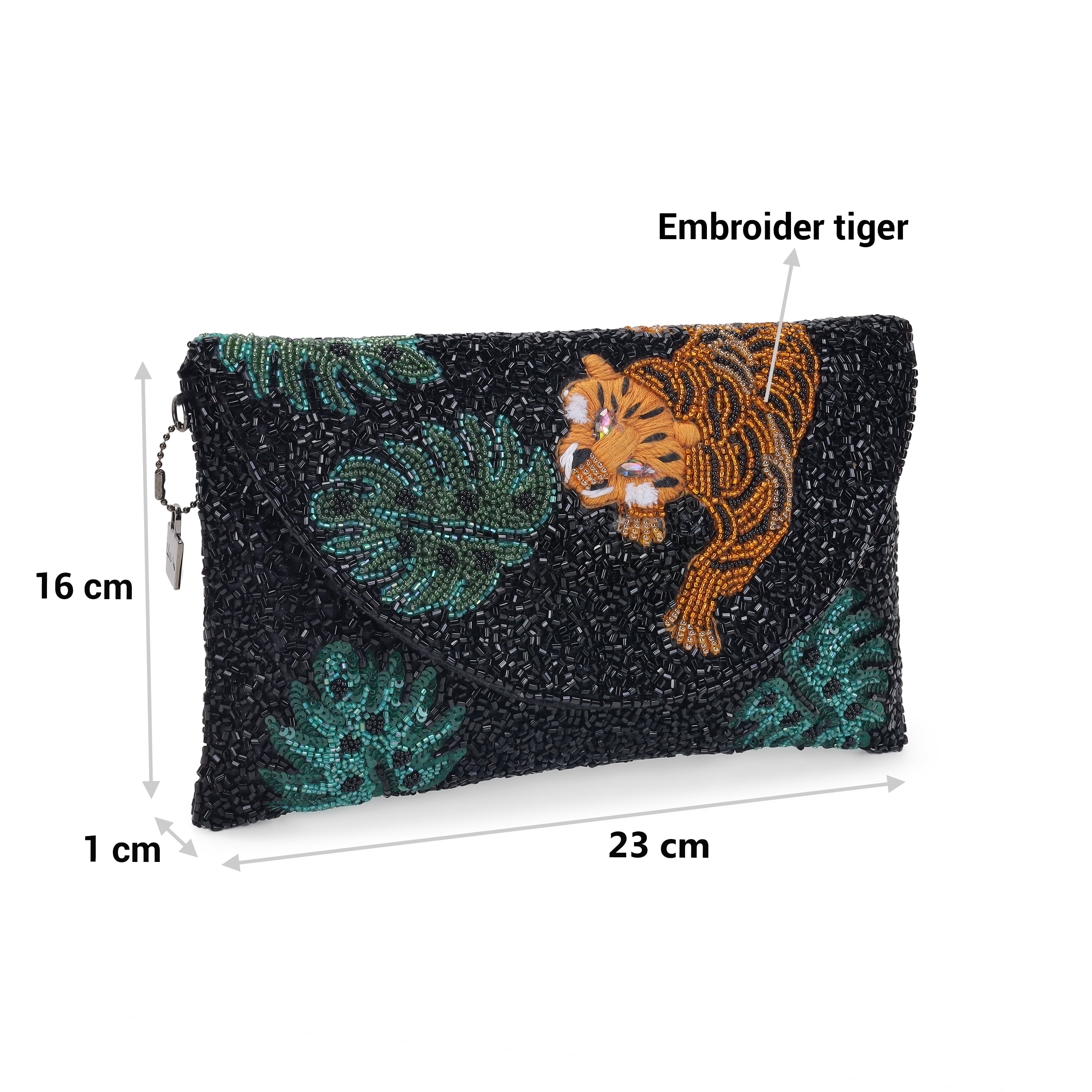 Cheemo Women Black Evening Bag (SKU: 77-201-11-10)