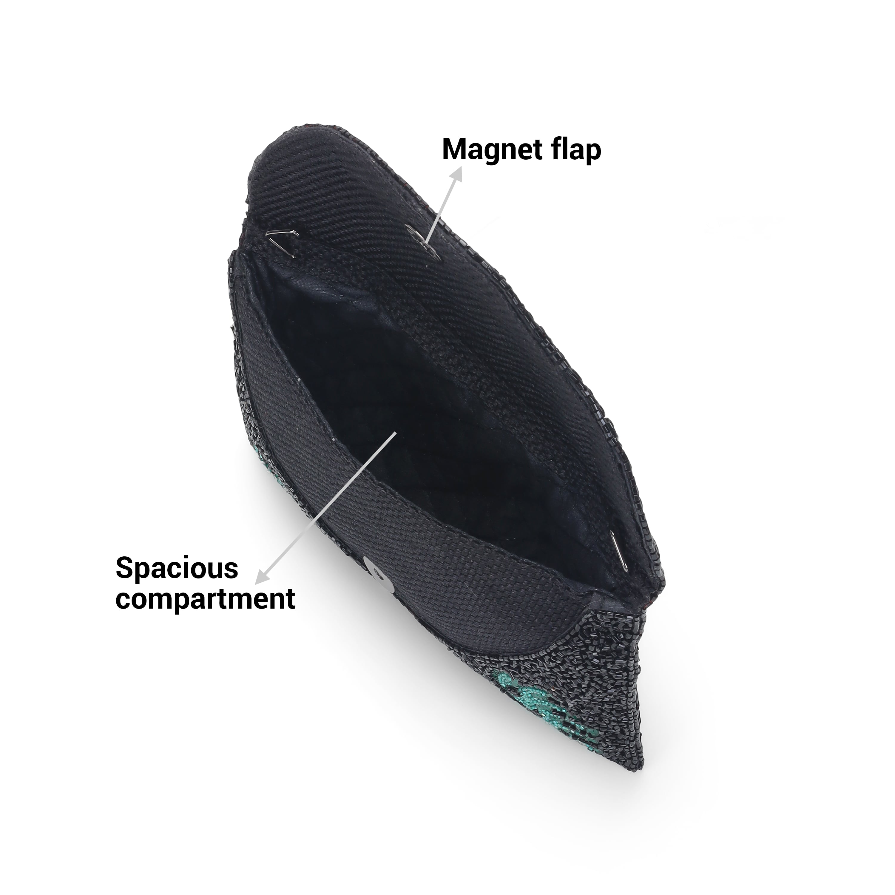 Cheemo Women Black Evening Bag (SKU: 77-201-11-10)