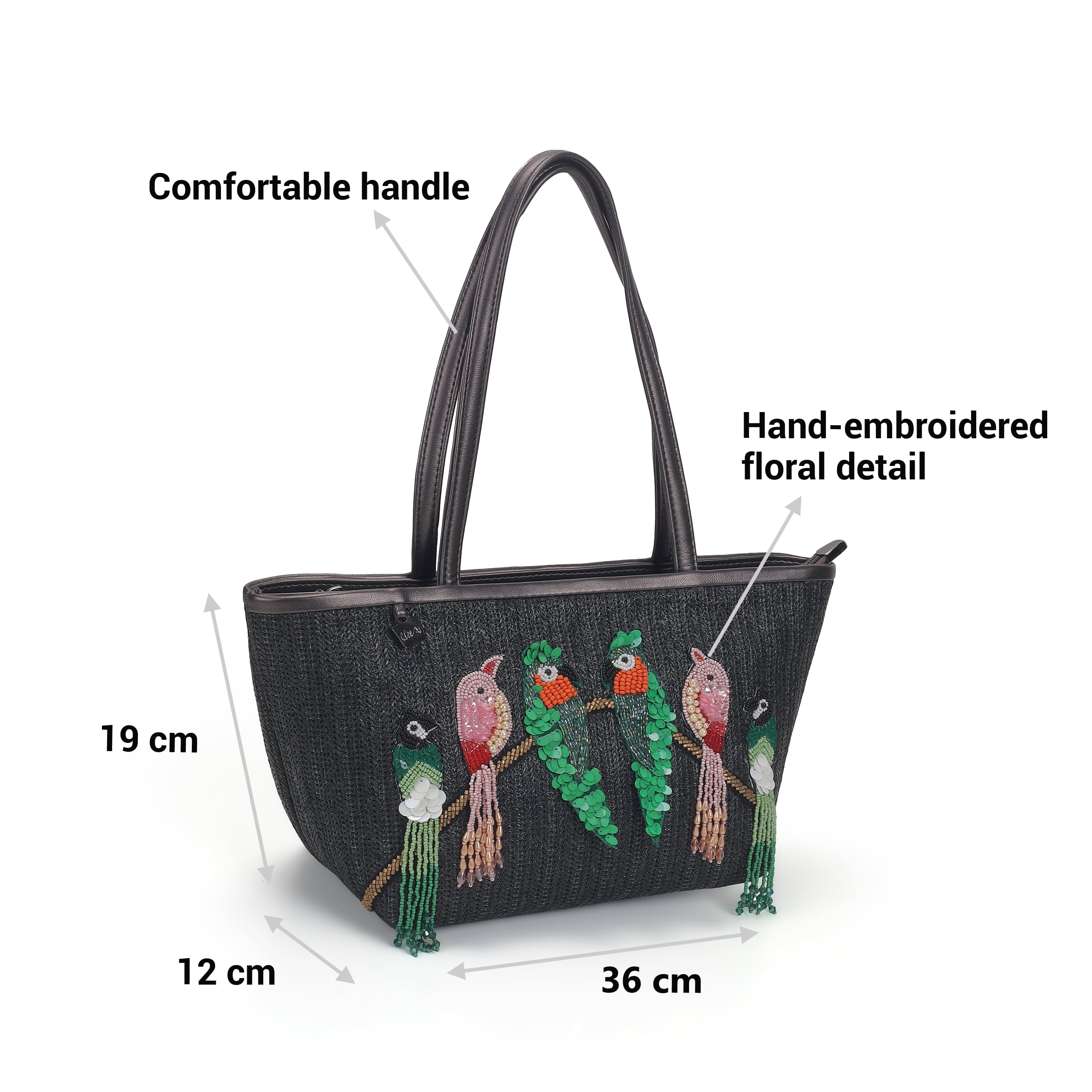 Cheemo Women Gun-metal Evening Bag (SKU: 77-207-29-10)