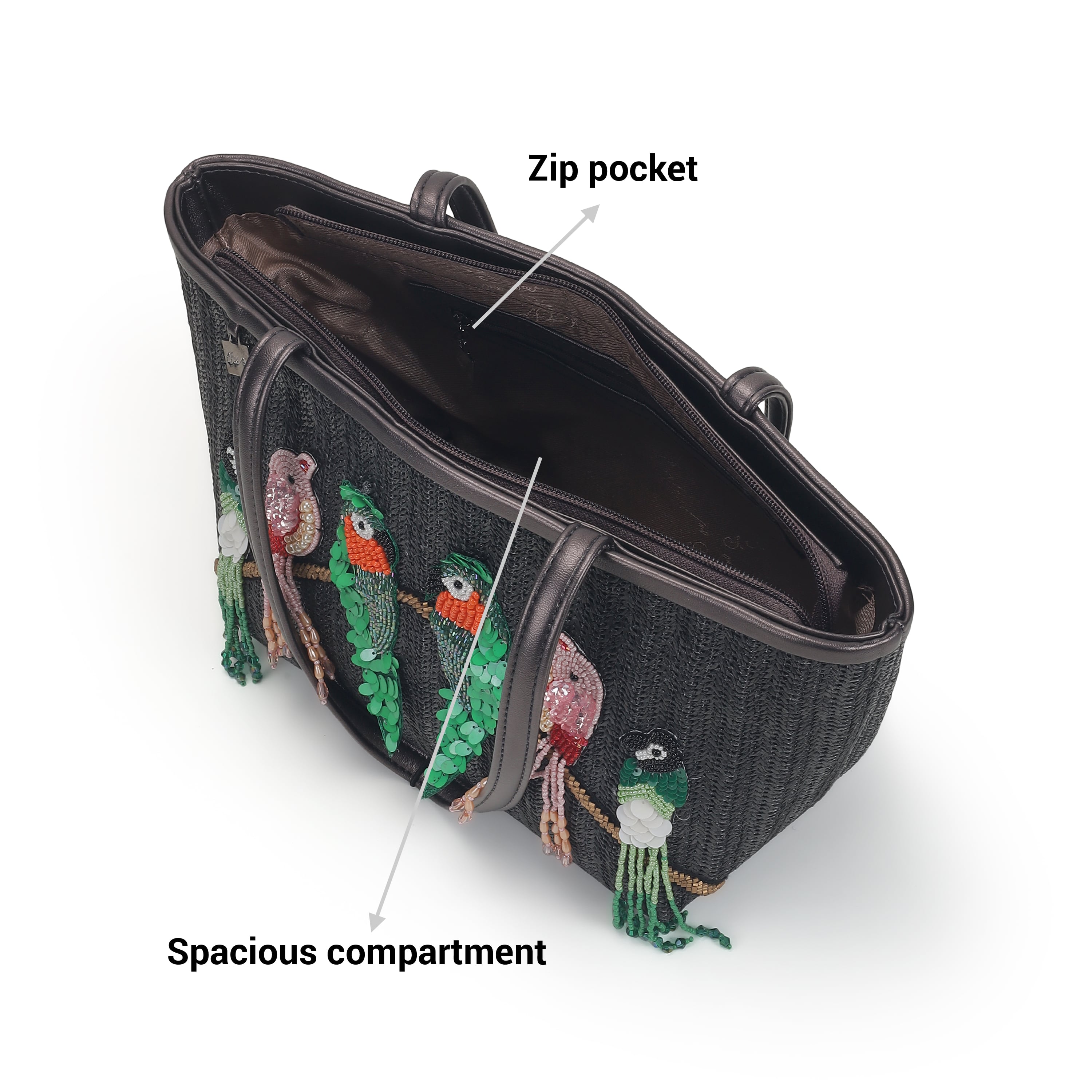 Cheemo Women Gun-metal Evening Bag (SKU: 77-207-29-10)