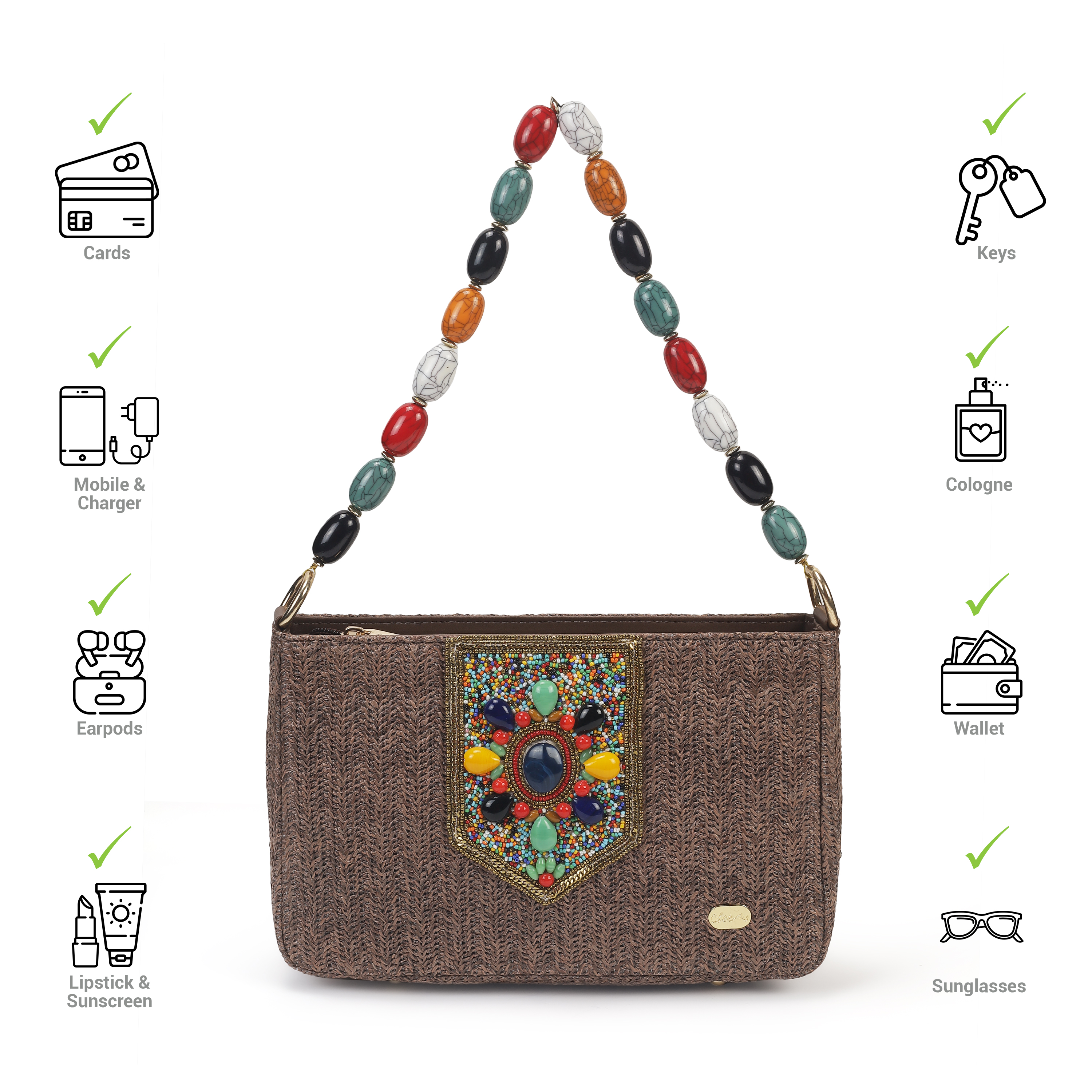 Cheemo Women Brown Shoulder Bag (SKU: 77-212-12-10)