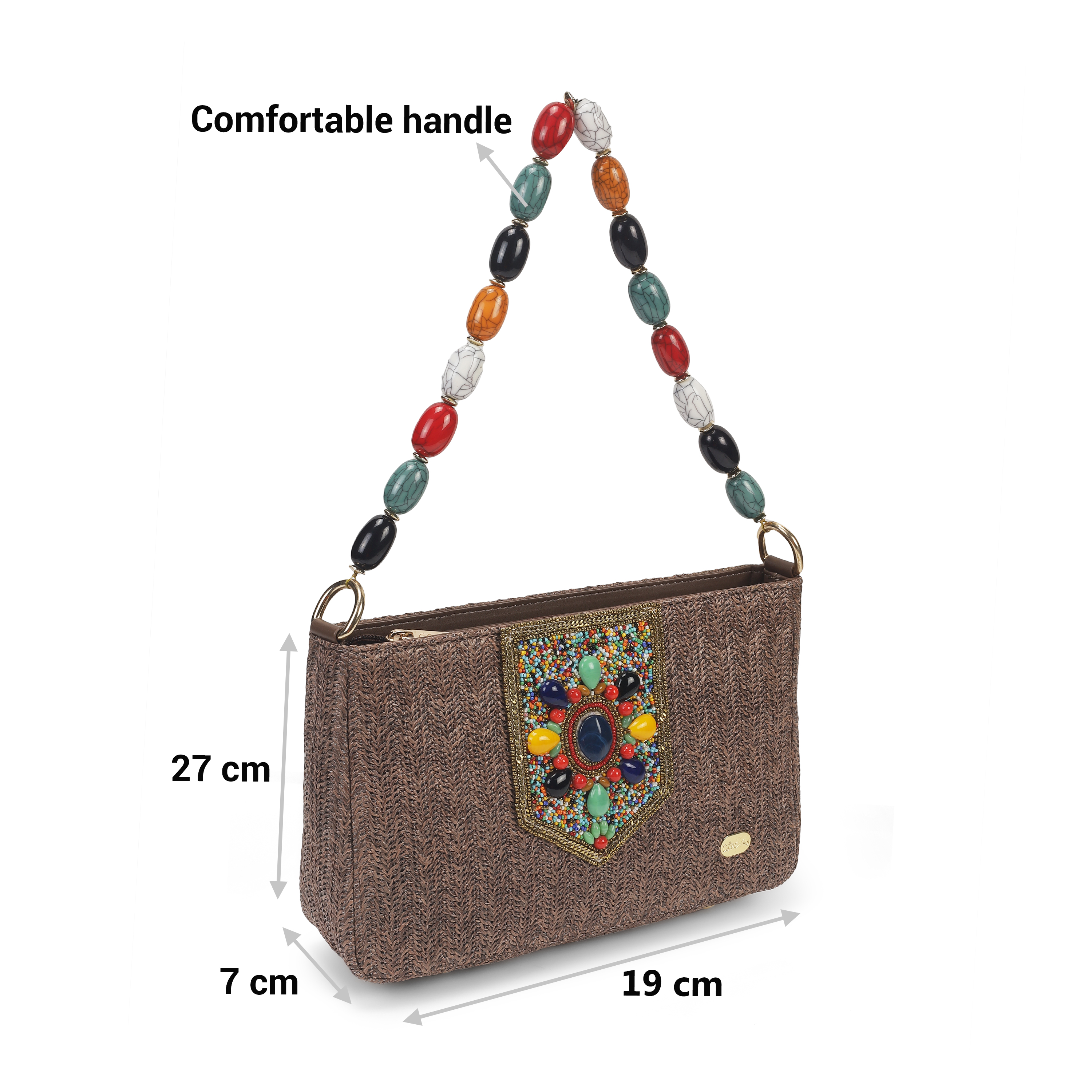 Cheemo Women Brown Shoulder Bag (SKU: 77-212-12-10)