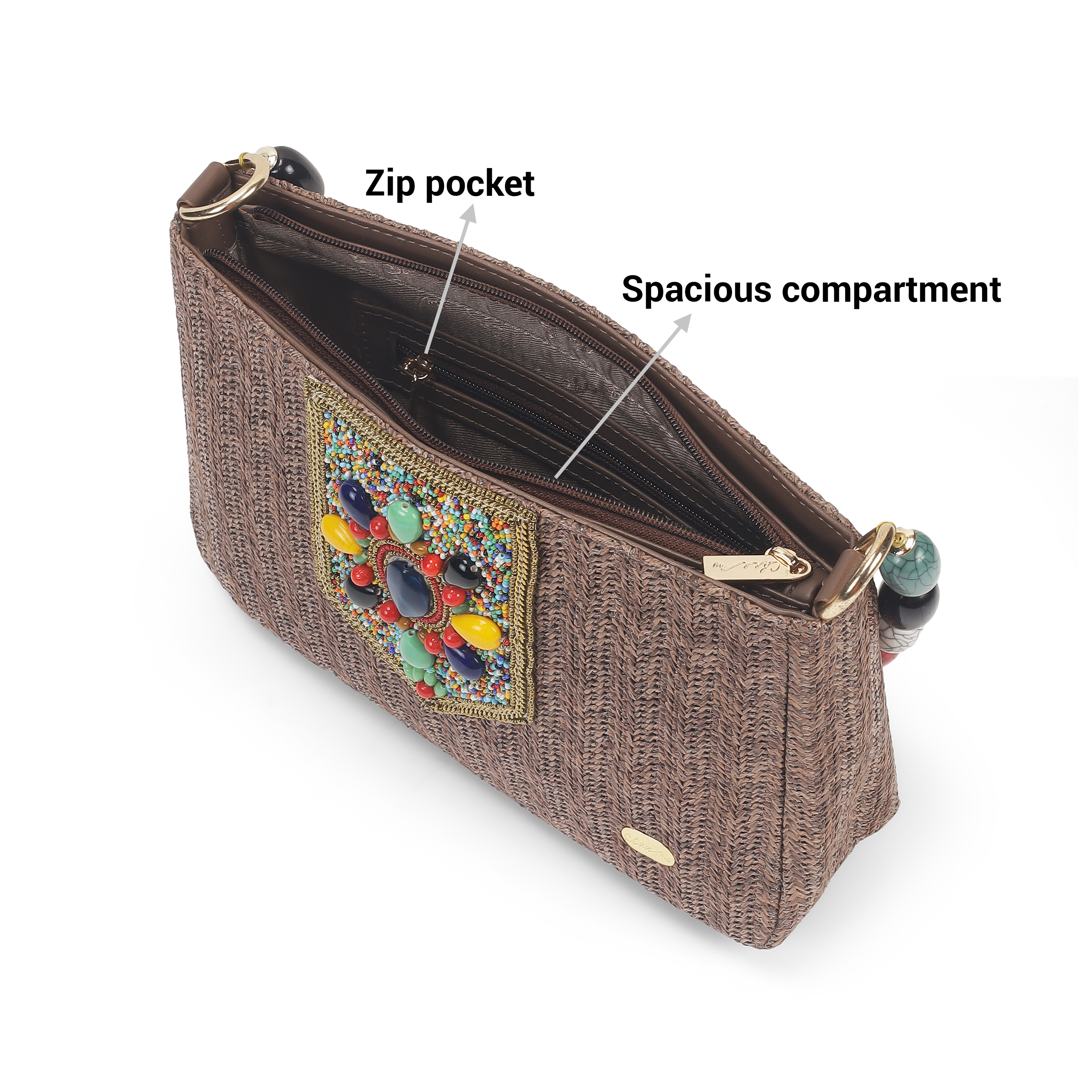 Cheemo Women Brown Shoulder Bag (SKU: 77-212-12-10)