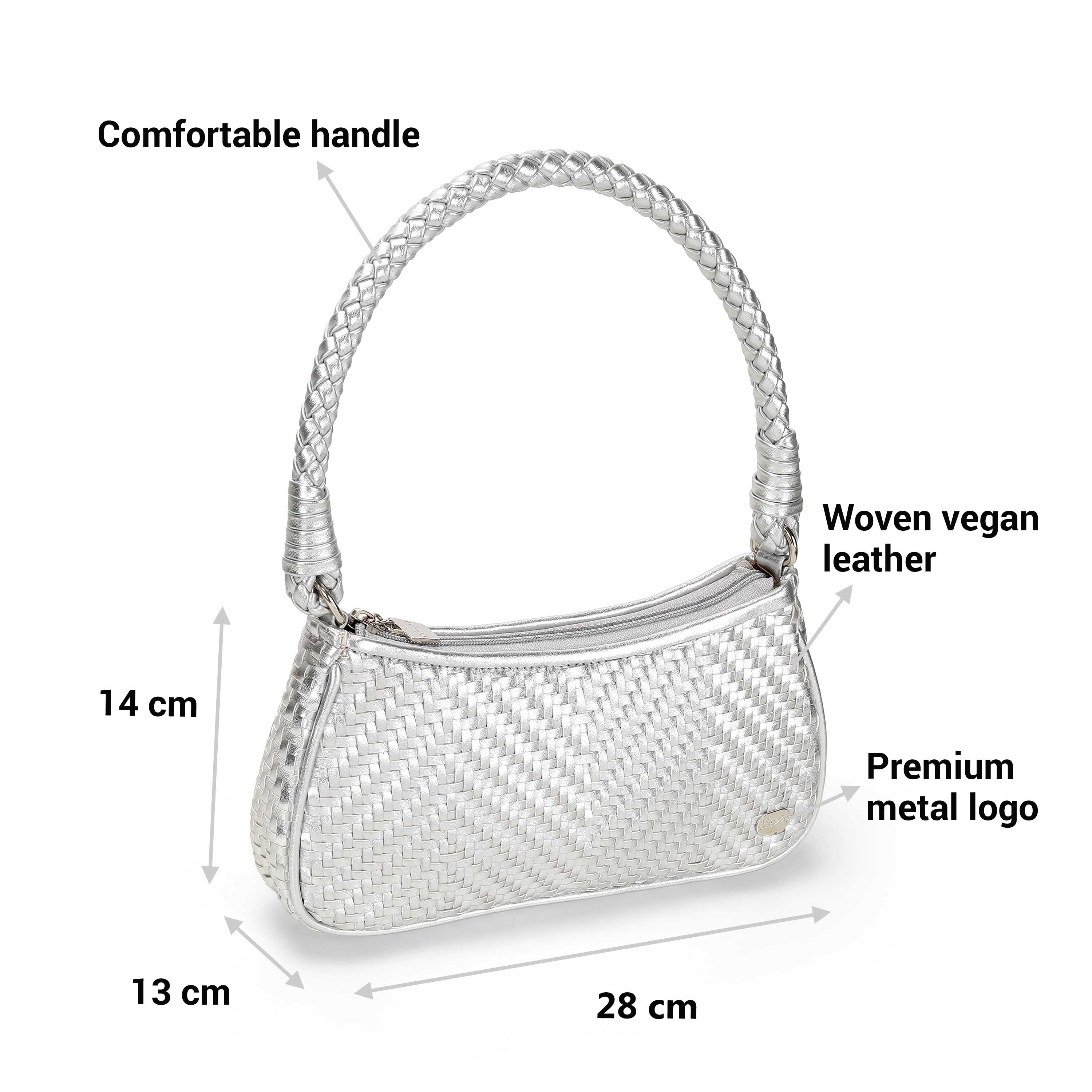 Cheemo Women Silver Evening Bag (SKU: 77-218-27-10)