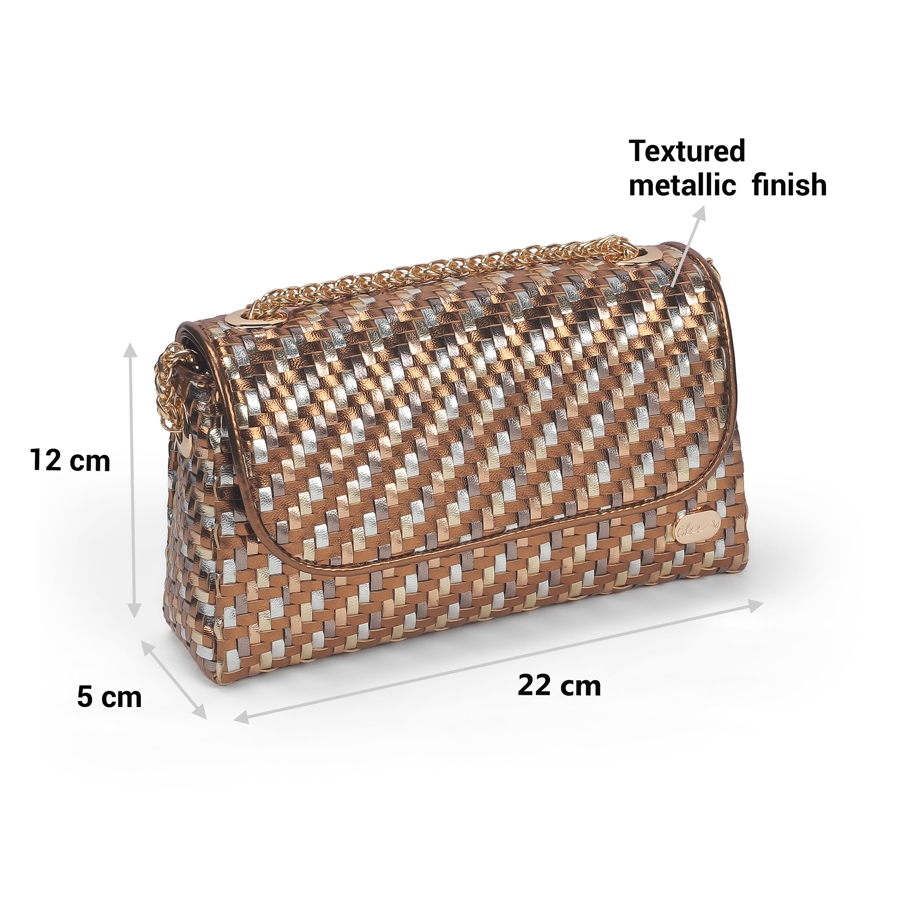 Cheemo Women Bronze Evening Bag (SKU: 77-221-46-10)