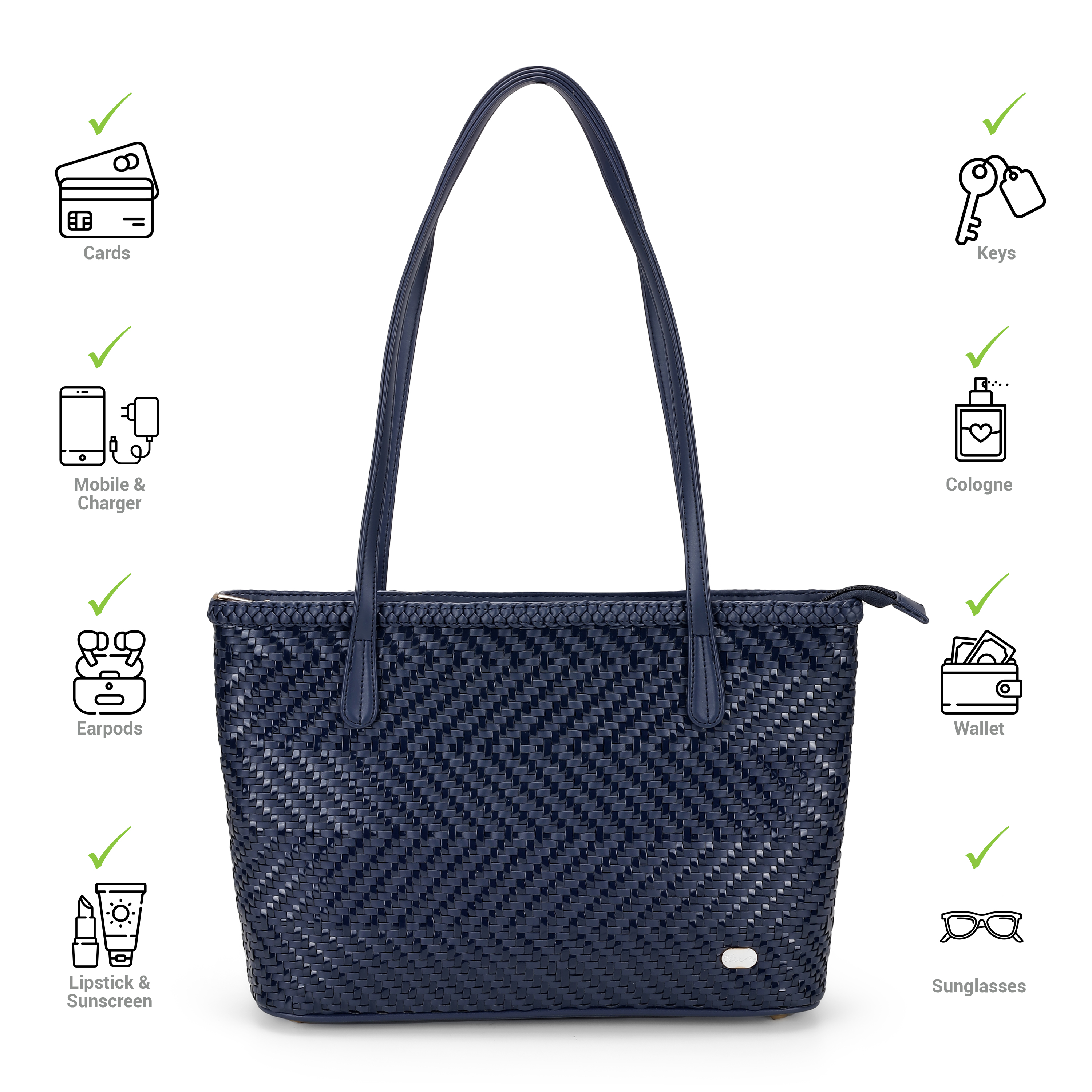 Cheemo Women Blue-navy Tote Bag (SKU: 77-229-17-10) Cheemo Women Blue-navy Tote Bag (SKU: 77-229-17-10)