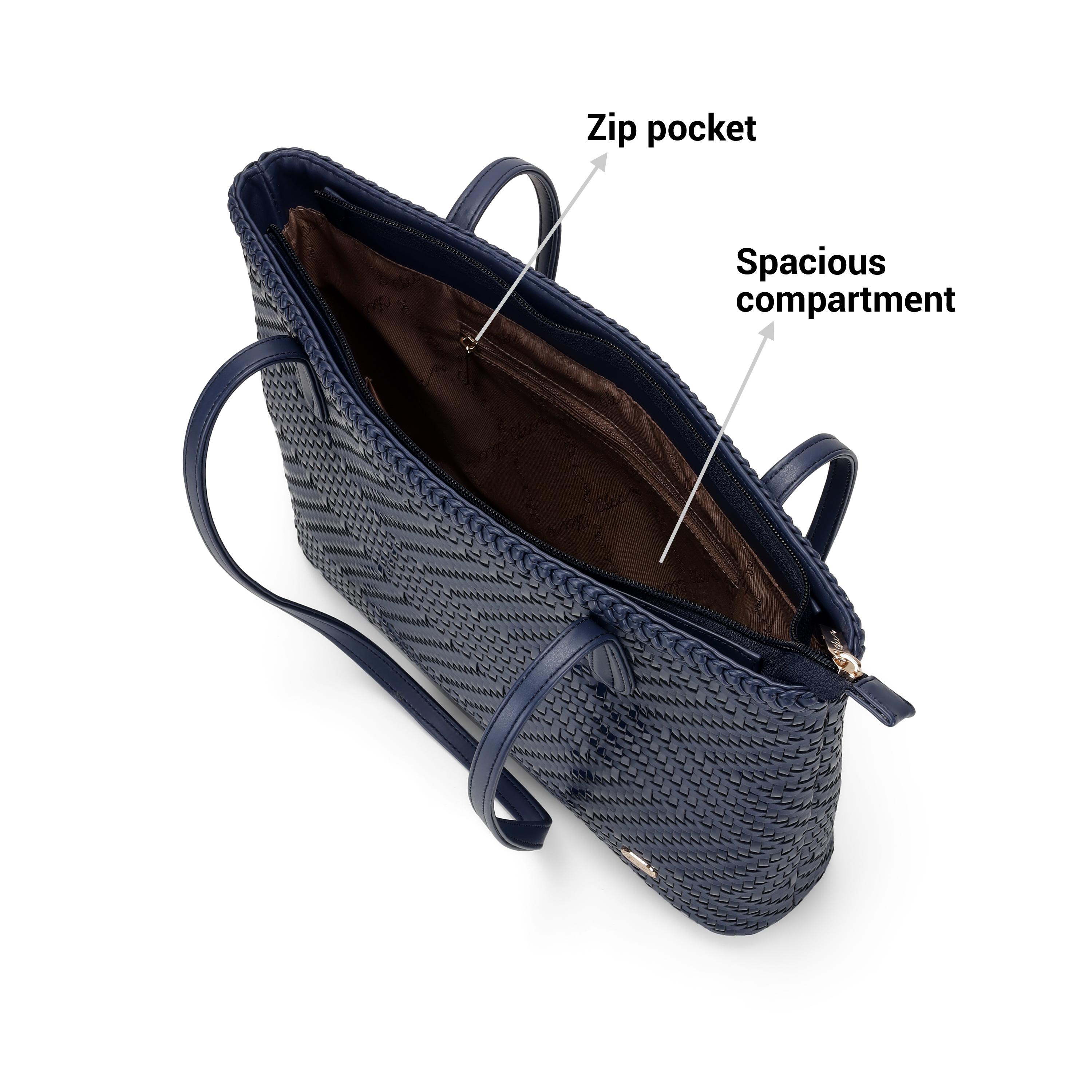 Cheemo Women Blue-navy Tote Bag (SKU: 77-229-17-10) Cheemo Women Blue-navy Tote Bag (SKU: 77-229-17-10)