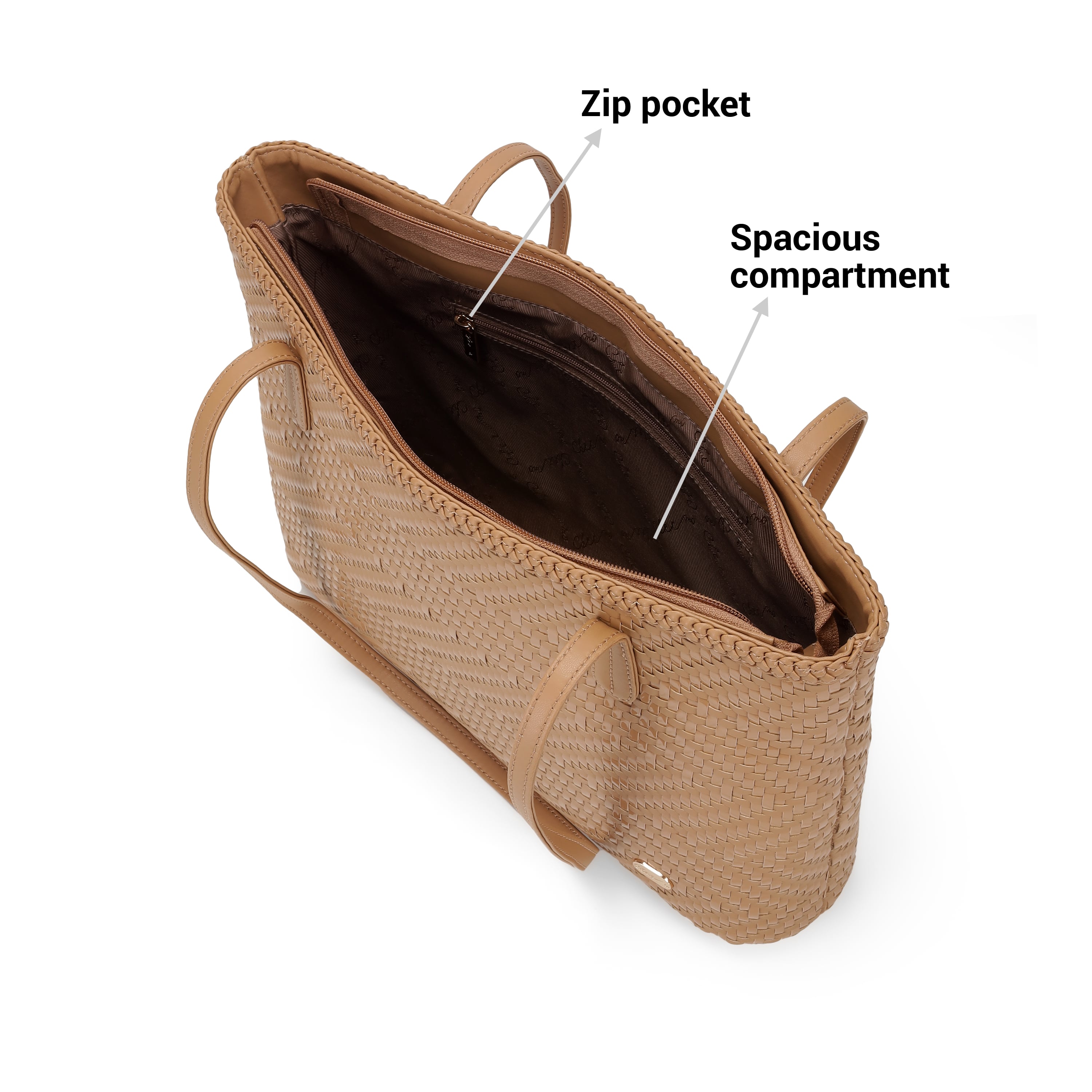 Cheemo Women Rose-gold Tote Bag (SKU: 77-229-22-10)