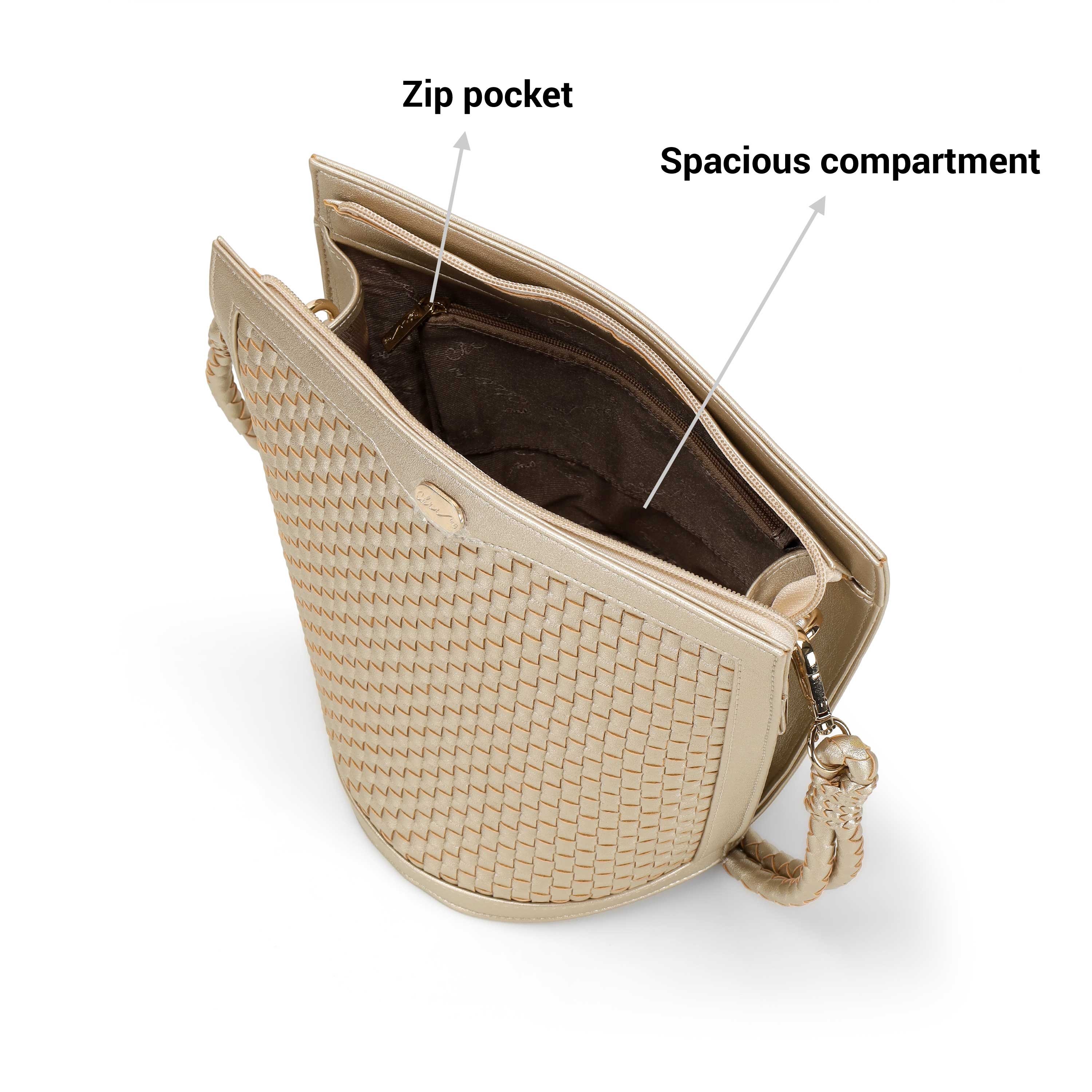 Cheemo Women Gold Evening Bag (SKU: 77-230-15-10)