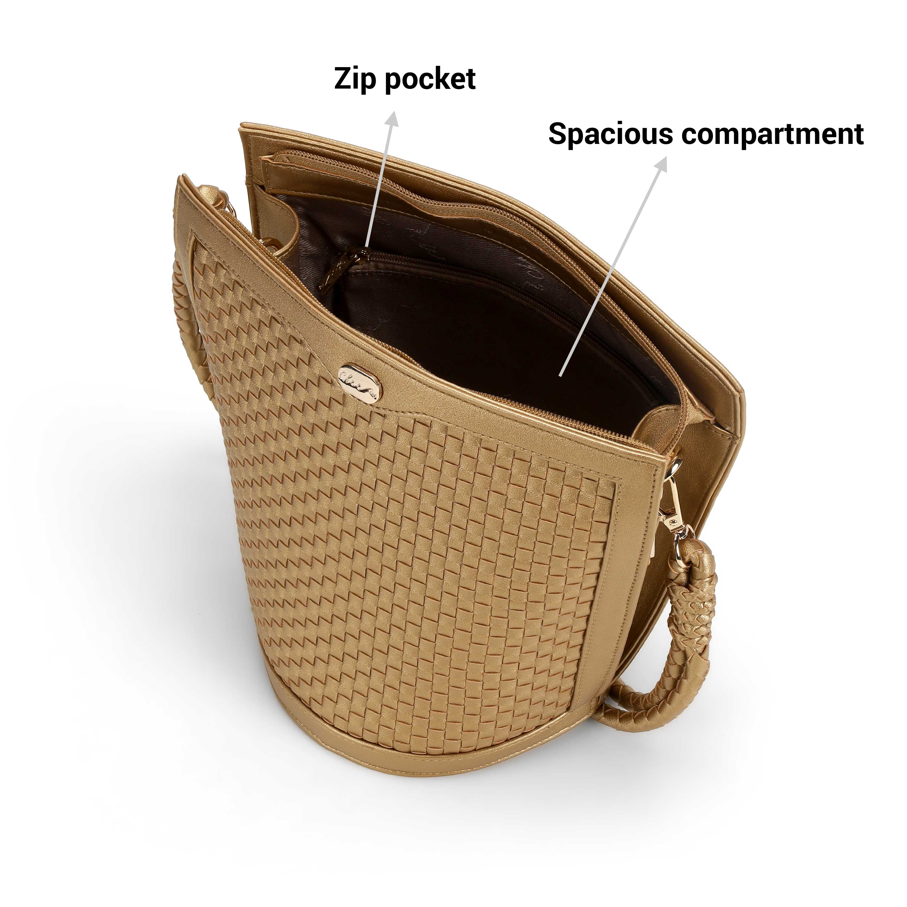 Cheemo Women Bronze Evening Bag (SKU: 77-230-46-10)