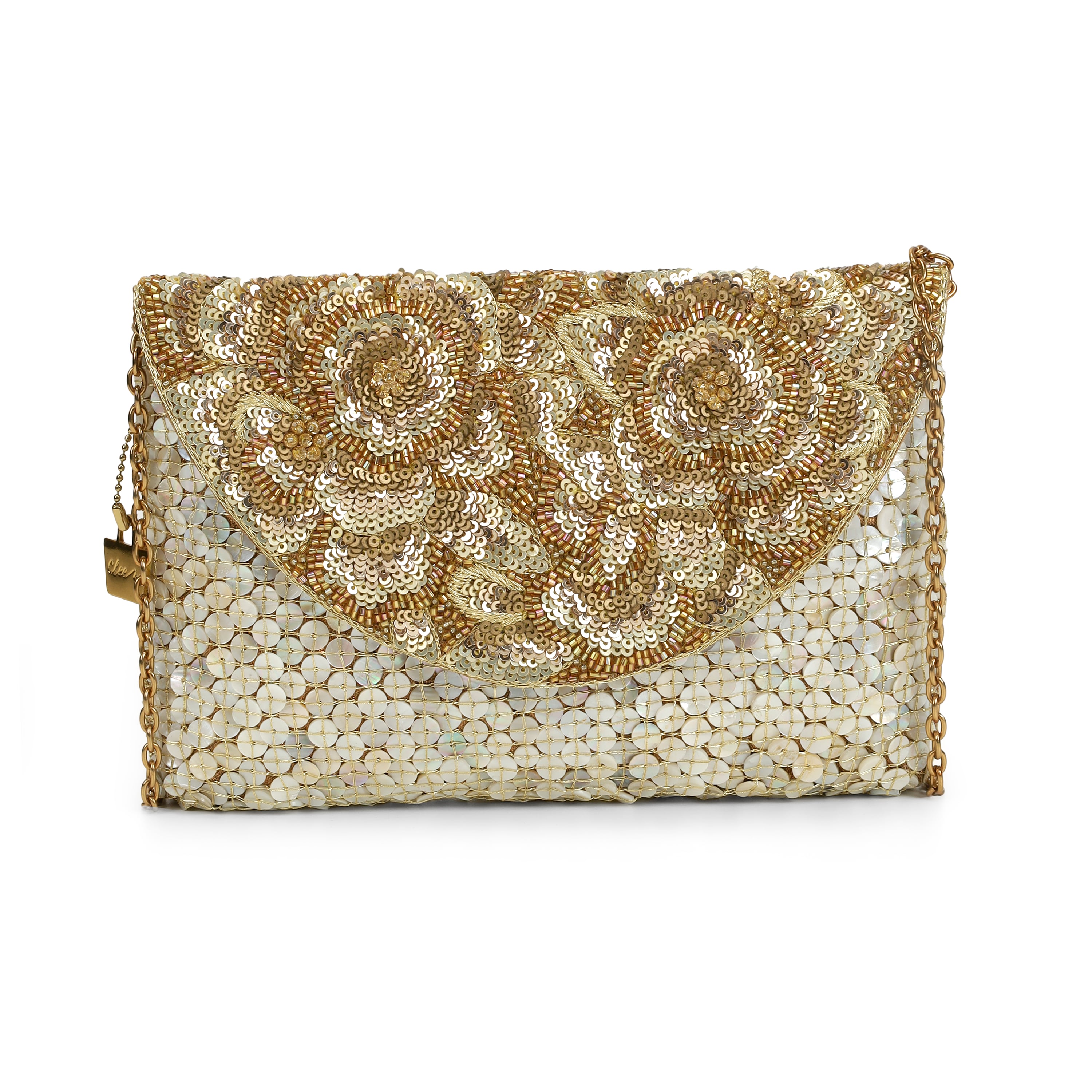 Cheemo Women Gold Evening Bag (SKU: 77-233-15-10)