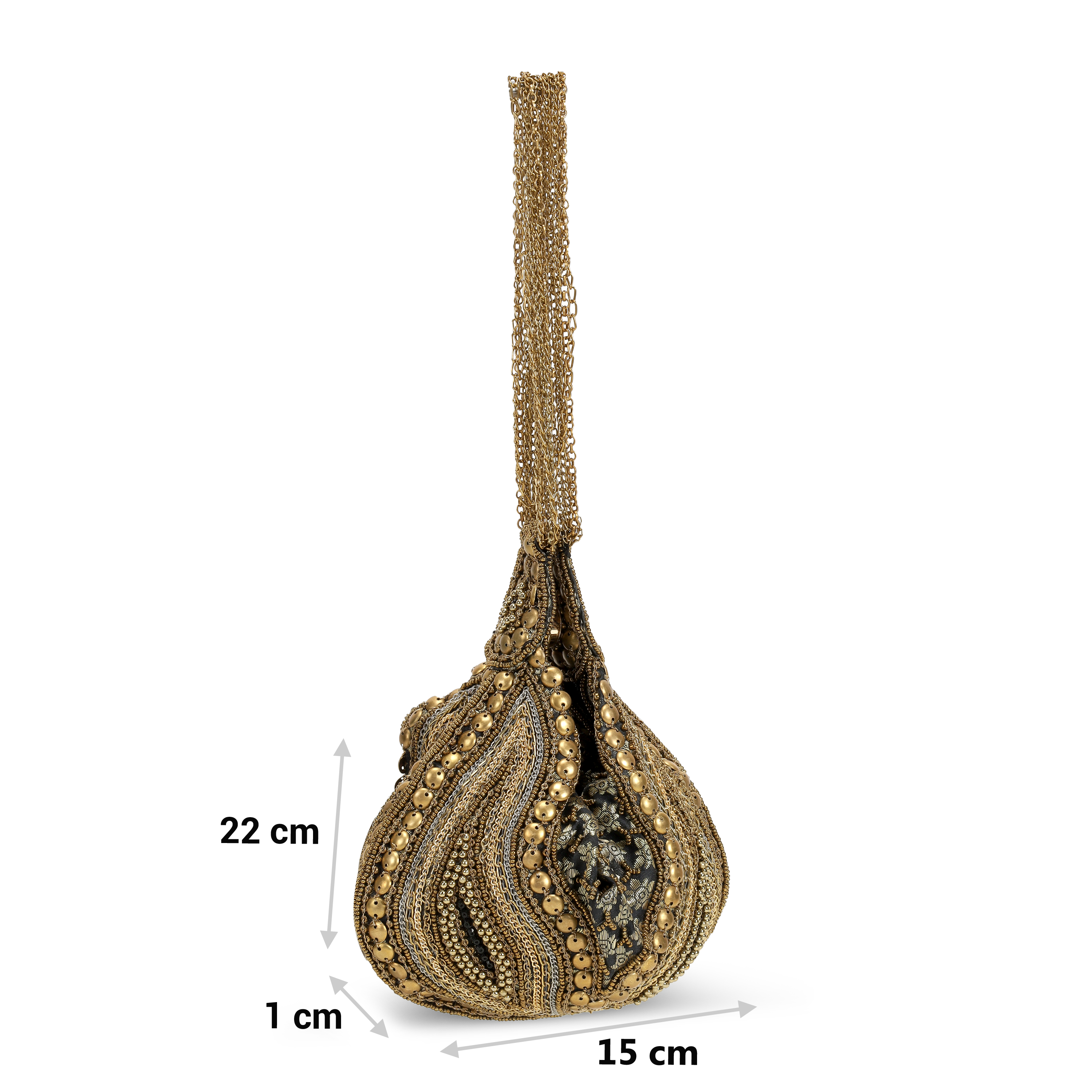 Cheemo Women Black Potlis (SKU: 77-234-11-10)