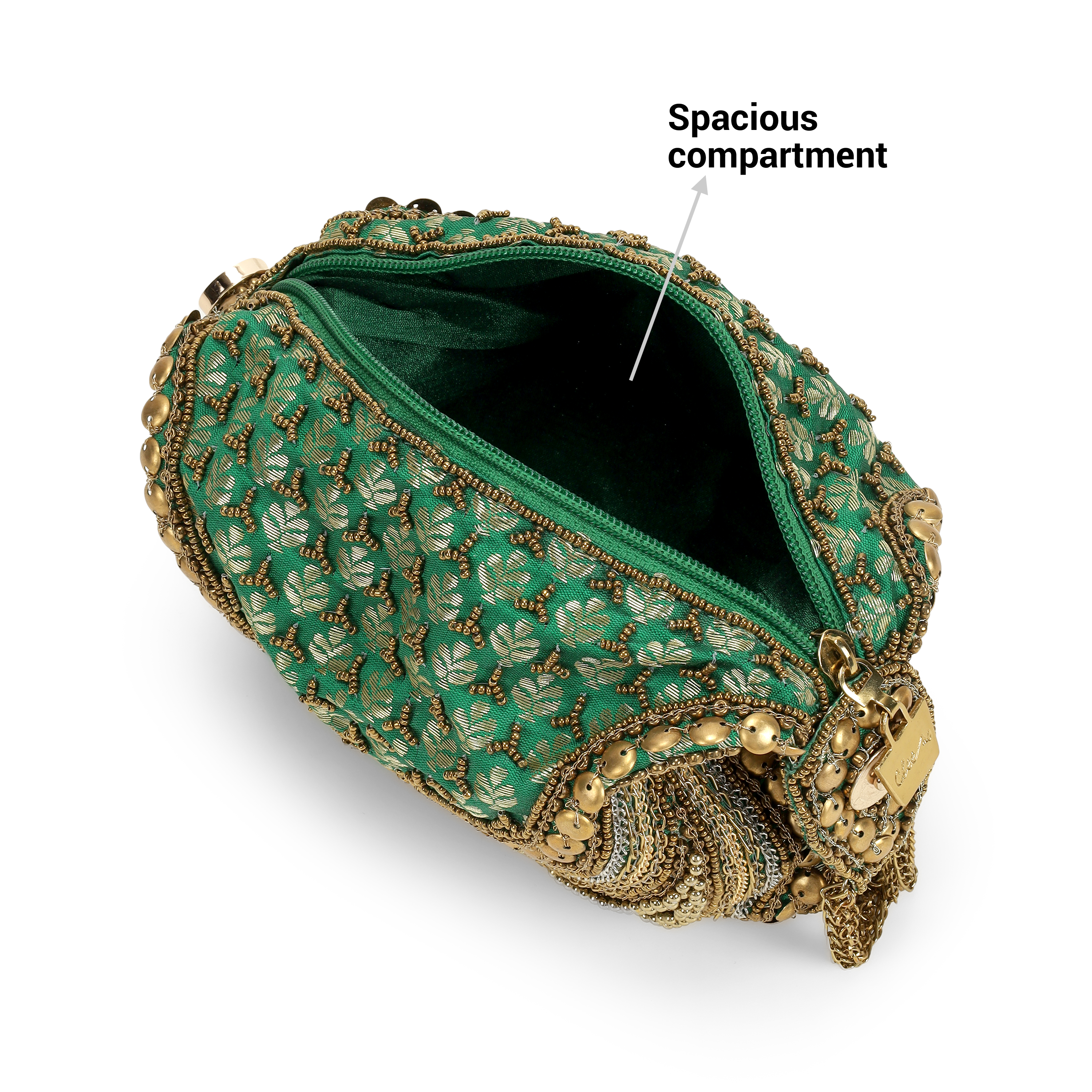 Cheemo Women Green Potlis (SKU: 77-234-21-10)