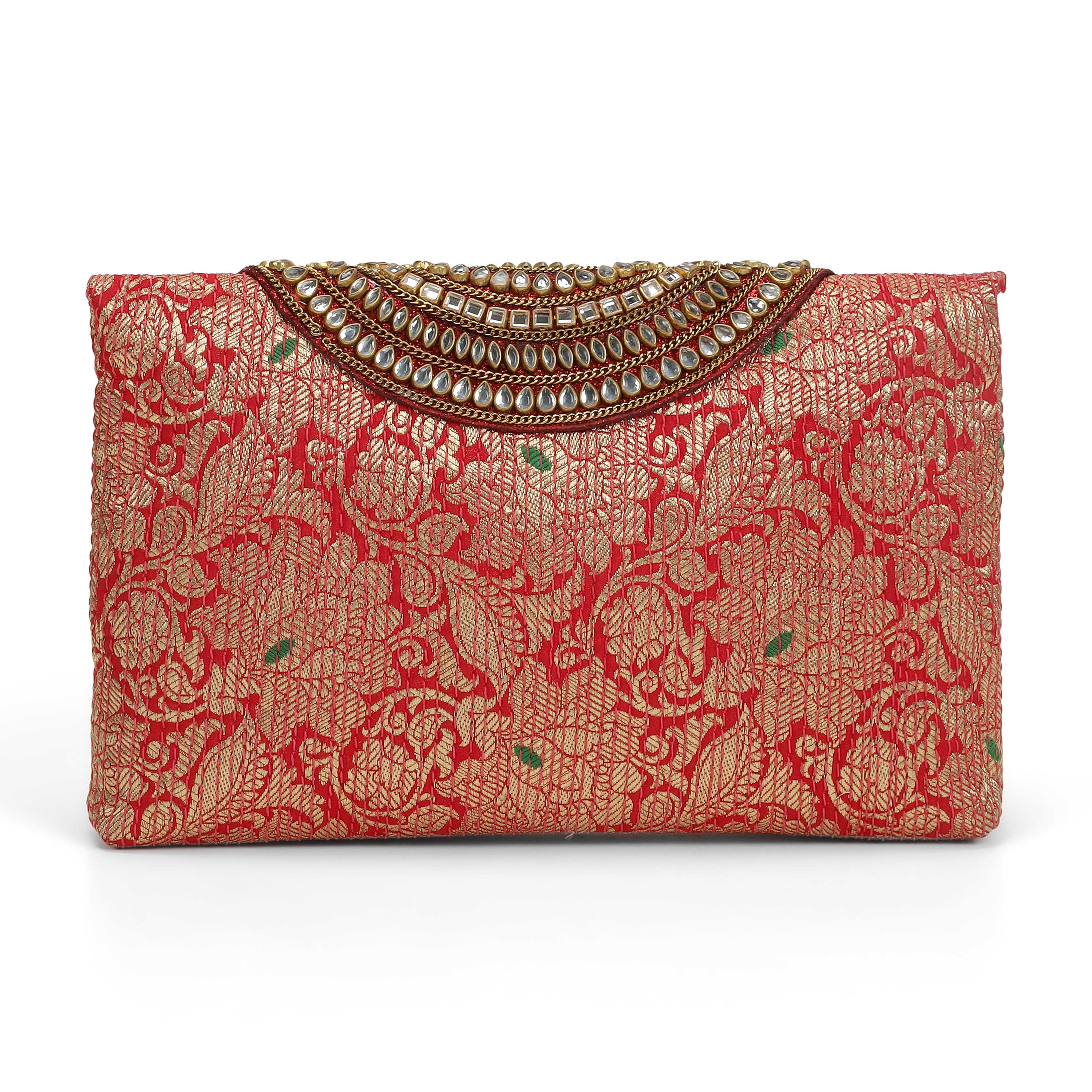 Cheemo Women Red Clutch (SKU: 77-236-18-10)