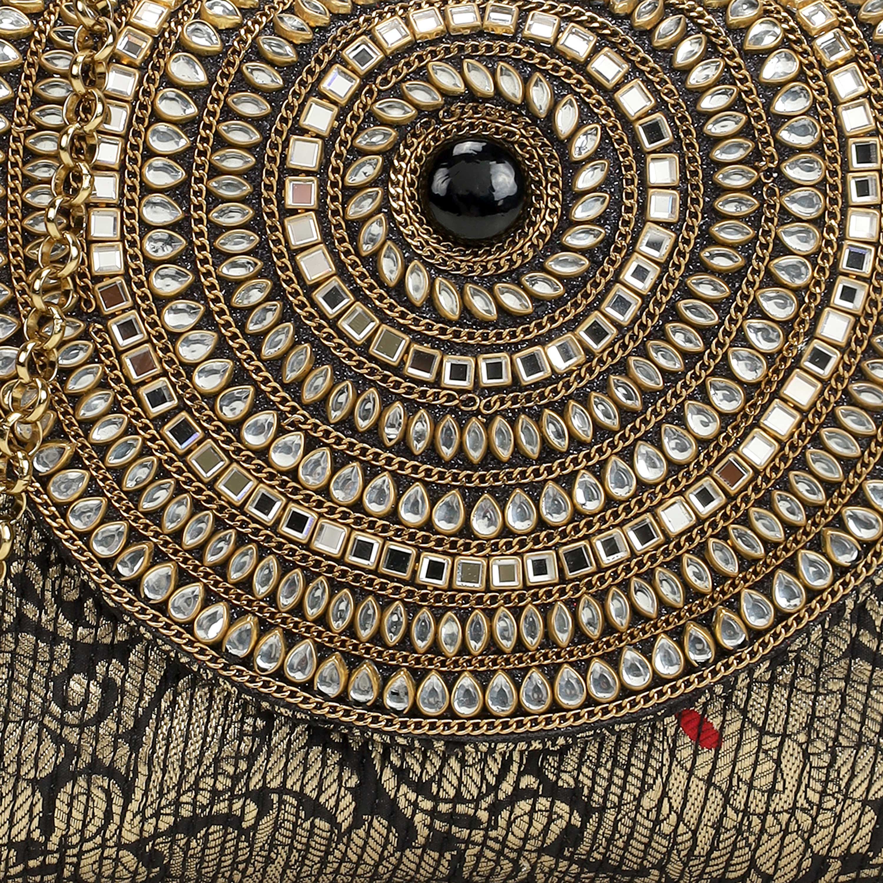 Cheemo Women Black Clutch (SKU: 77-236-11-10)