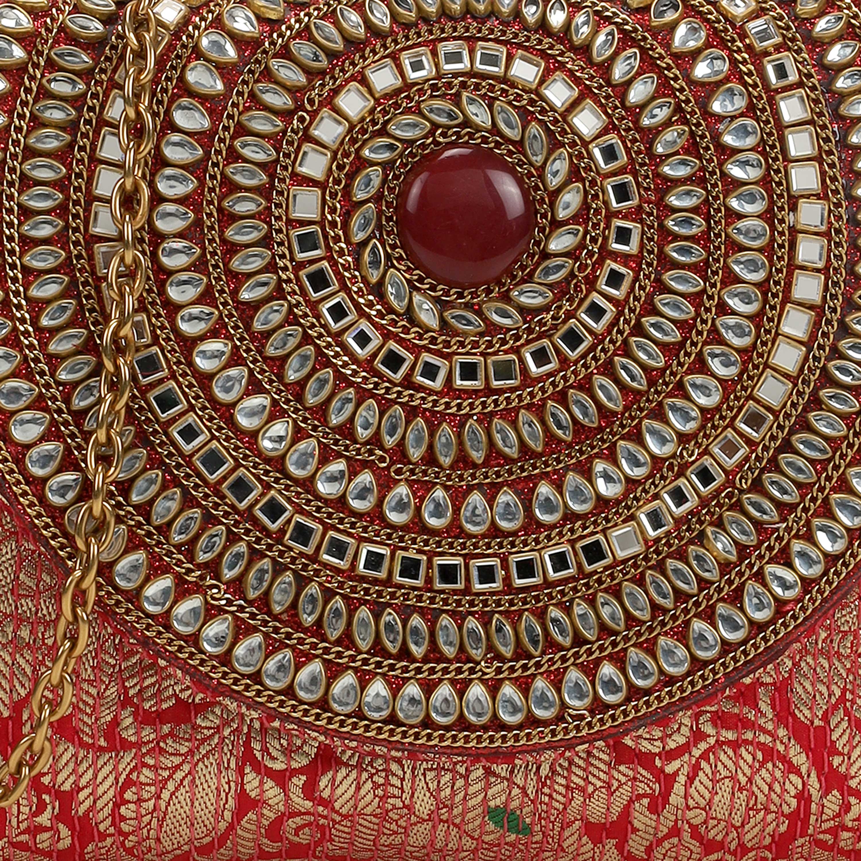 Cheemo Women Red Clutch (SKU: 77-236-18-10)