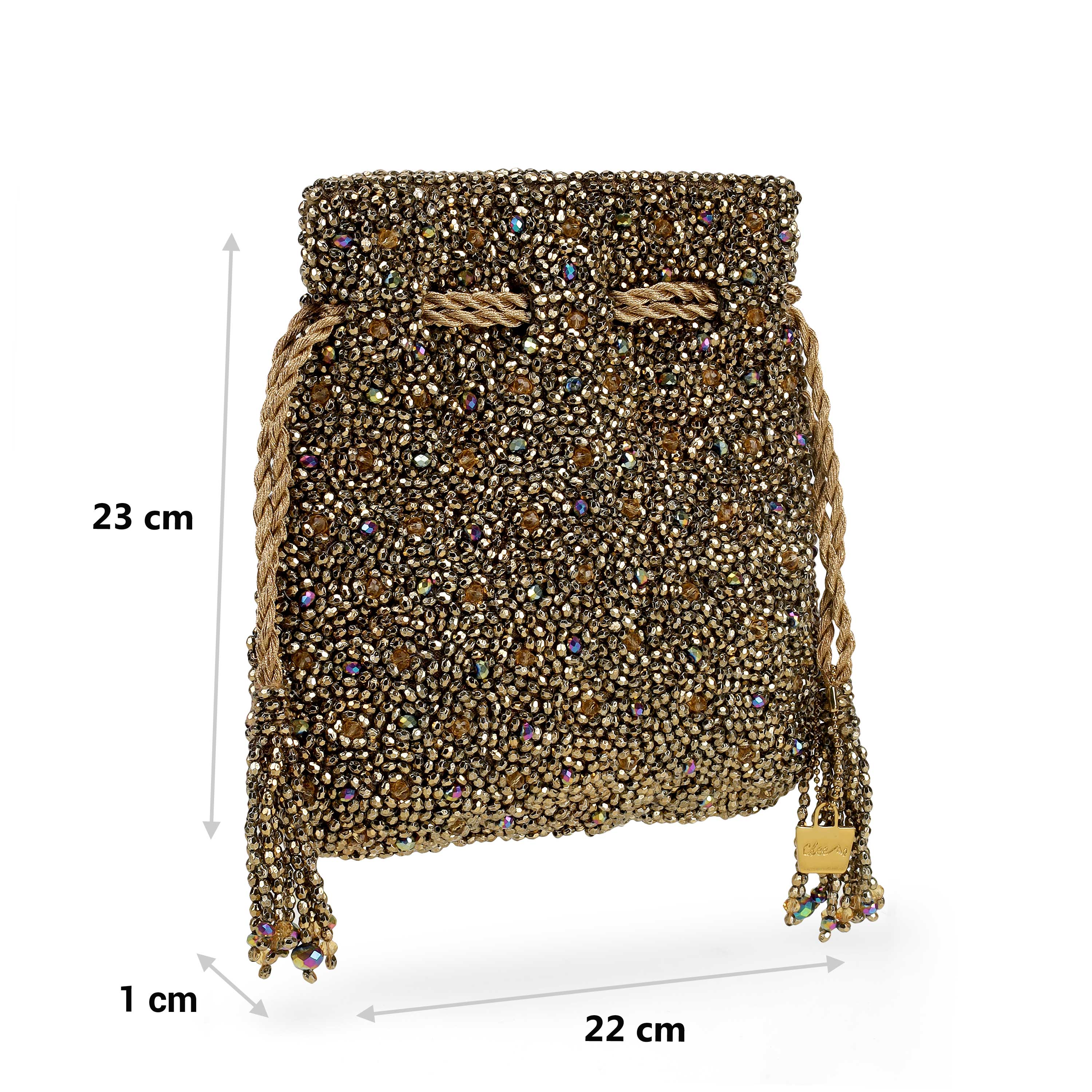 Cheemo Women Gold Potlis (SKU: 77-241-15-10)