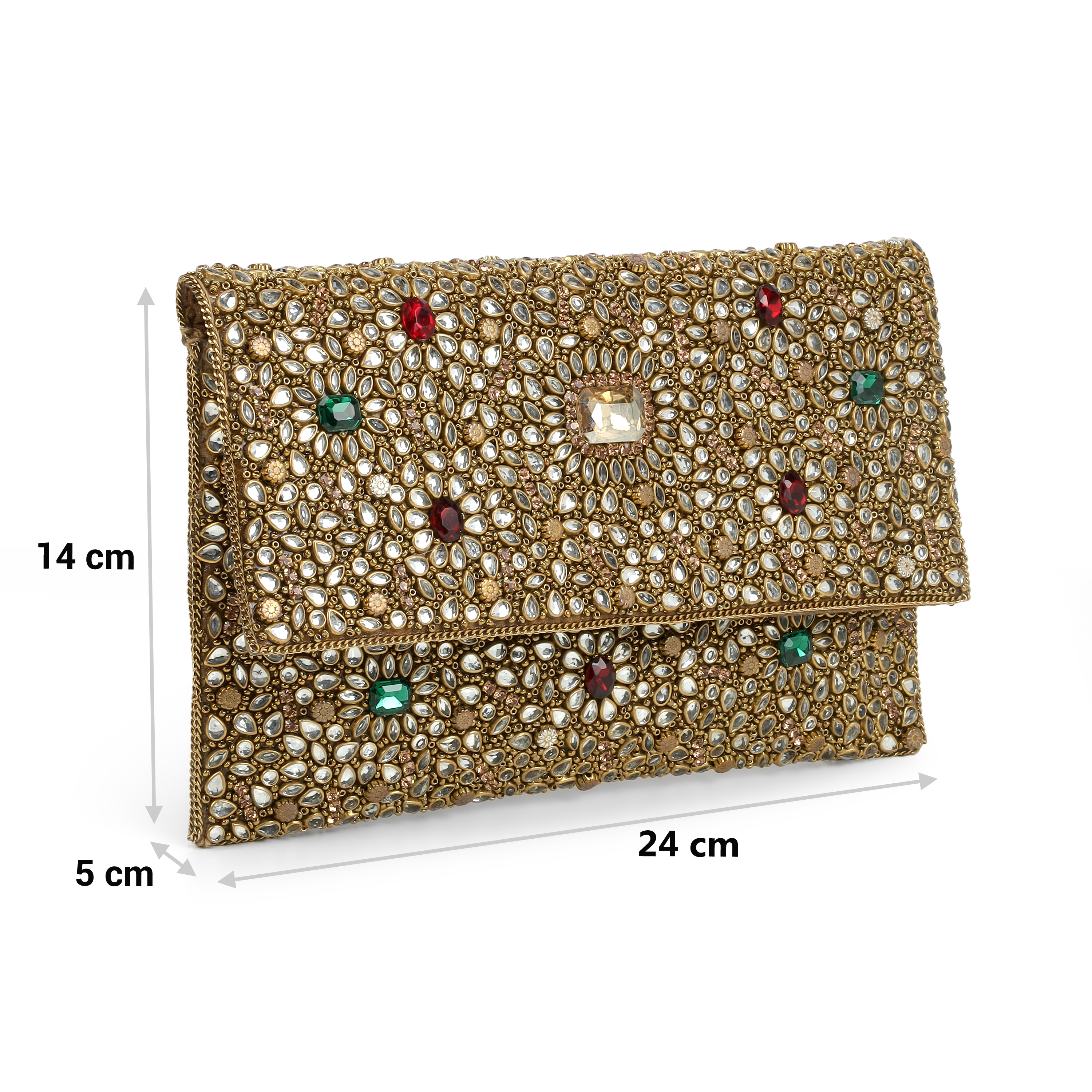 Cheemo Women Gold Clutch (SKU: 77-247-15-10)