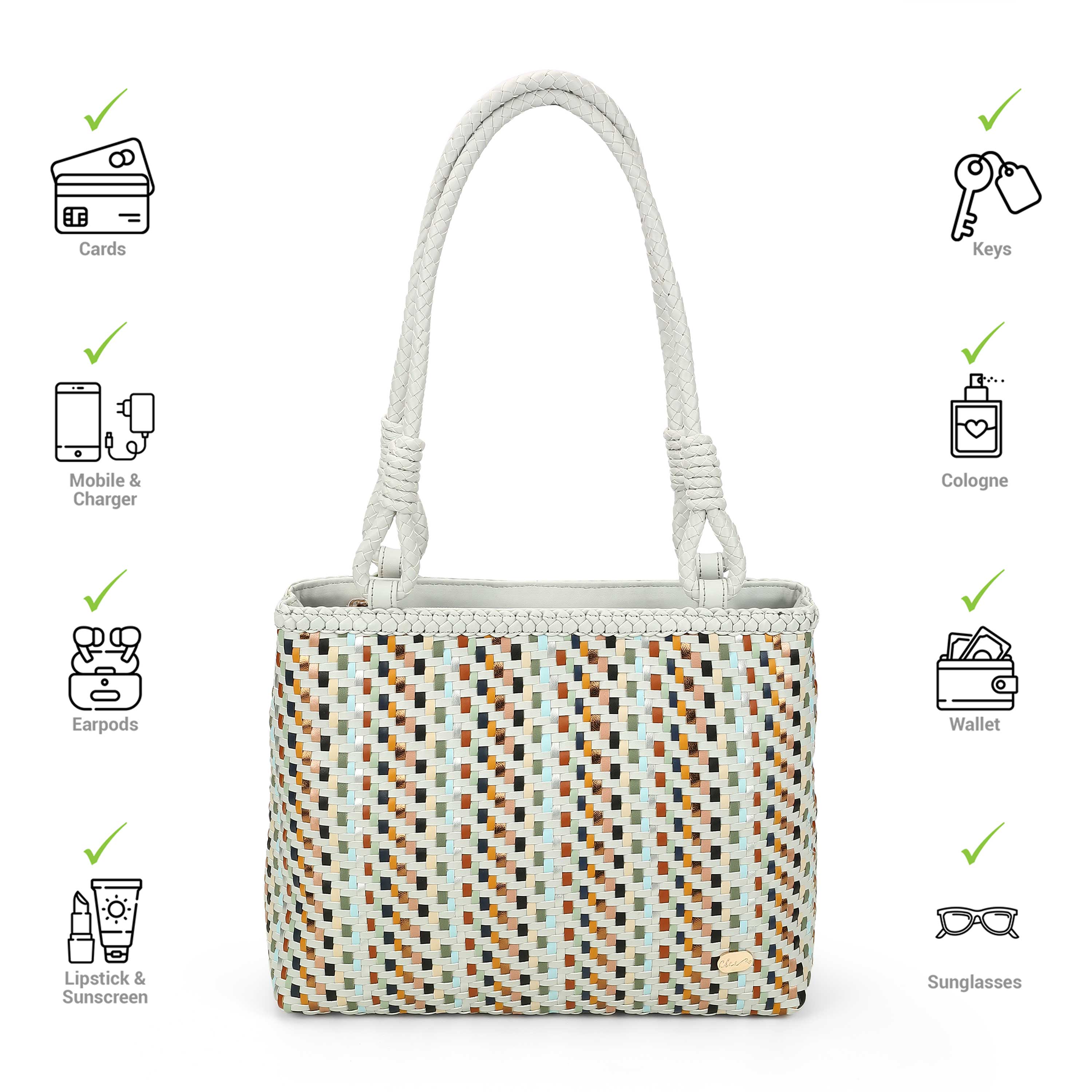 Cheemo Women Grey Shoulder Bag (SKU: 77-249-14-10)