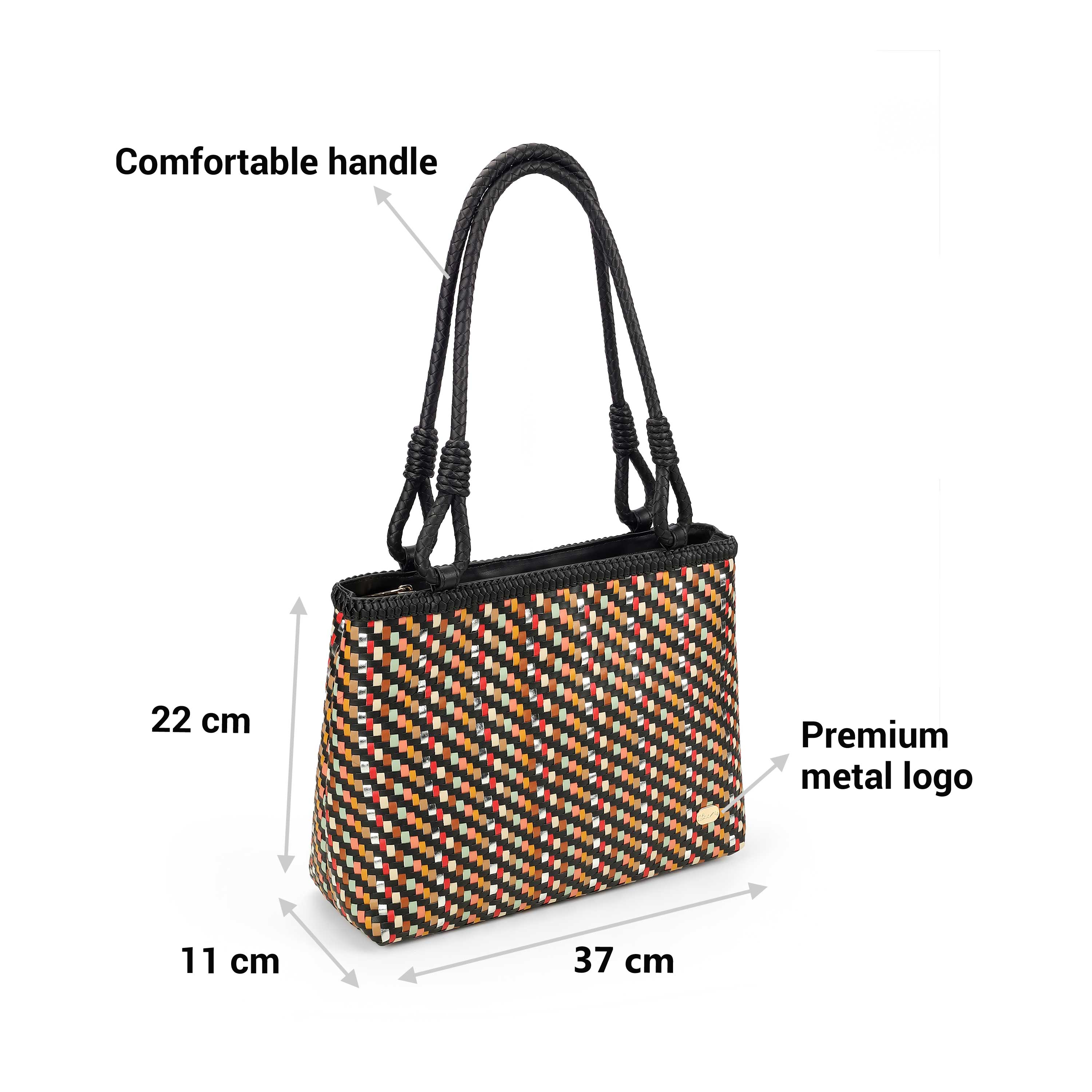 Cheemo Women Black-multi Shoulder Bag (SKU: 77-249-53-10)