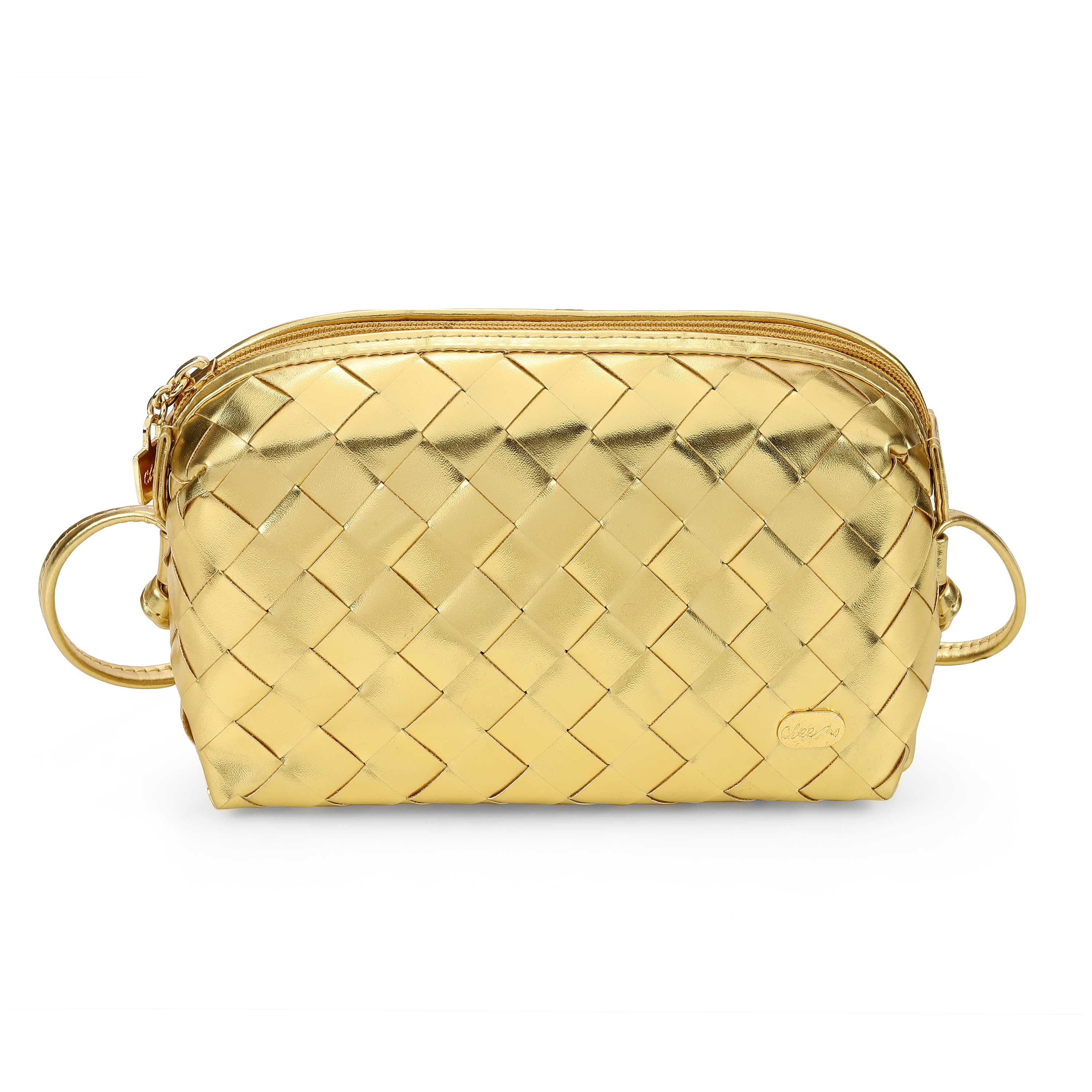 Cheemo Women Gold Wallet (SKU: 77-256-15-10) Cheemo Women Gold Wallet (SKU: 77-256-15-10)