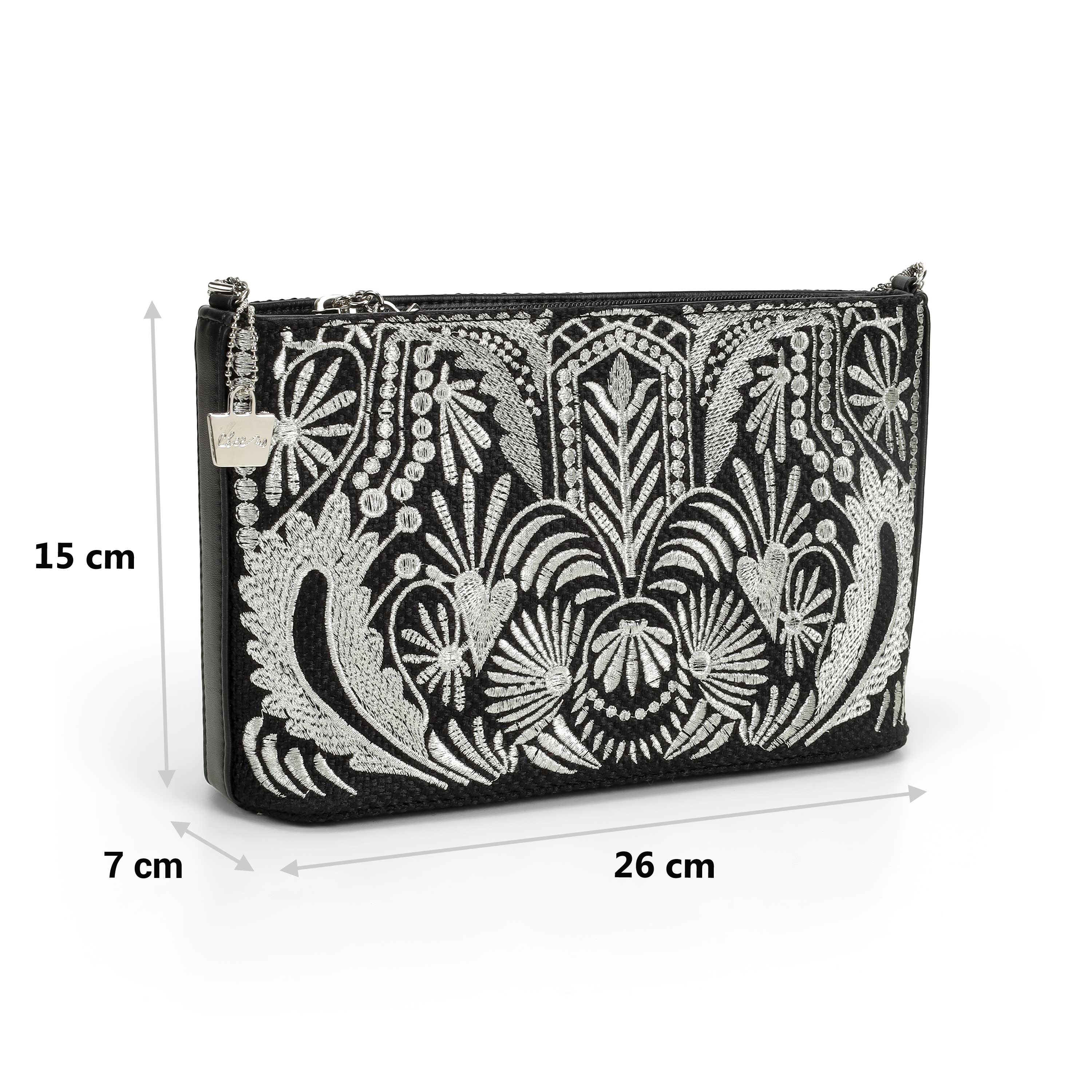 Cheemo Women Silver Evening Bag (SKU: 77-257-27-10)