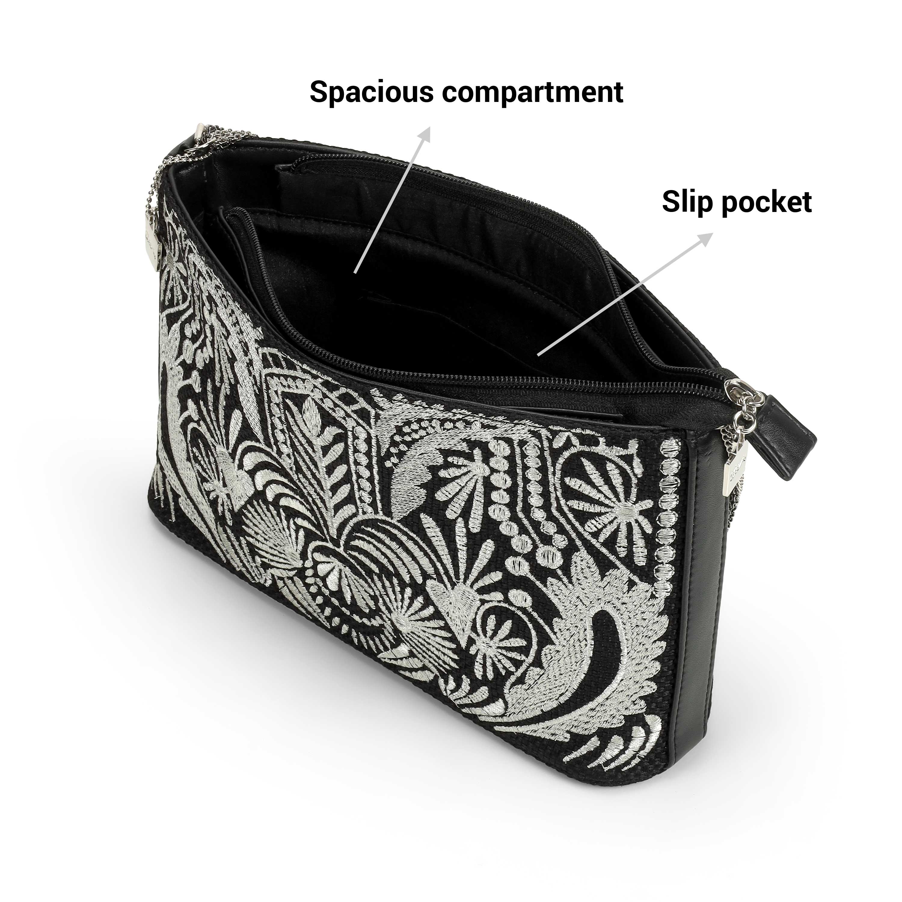 Cheemo Women Silver Evening Bag (SKU: 77-257-27-10)