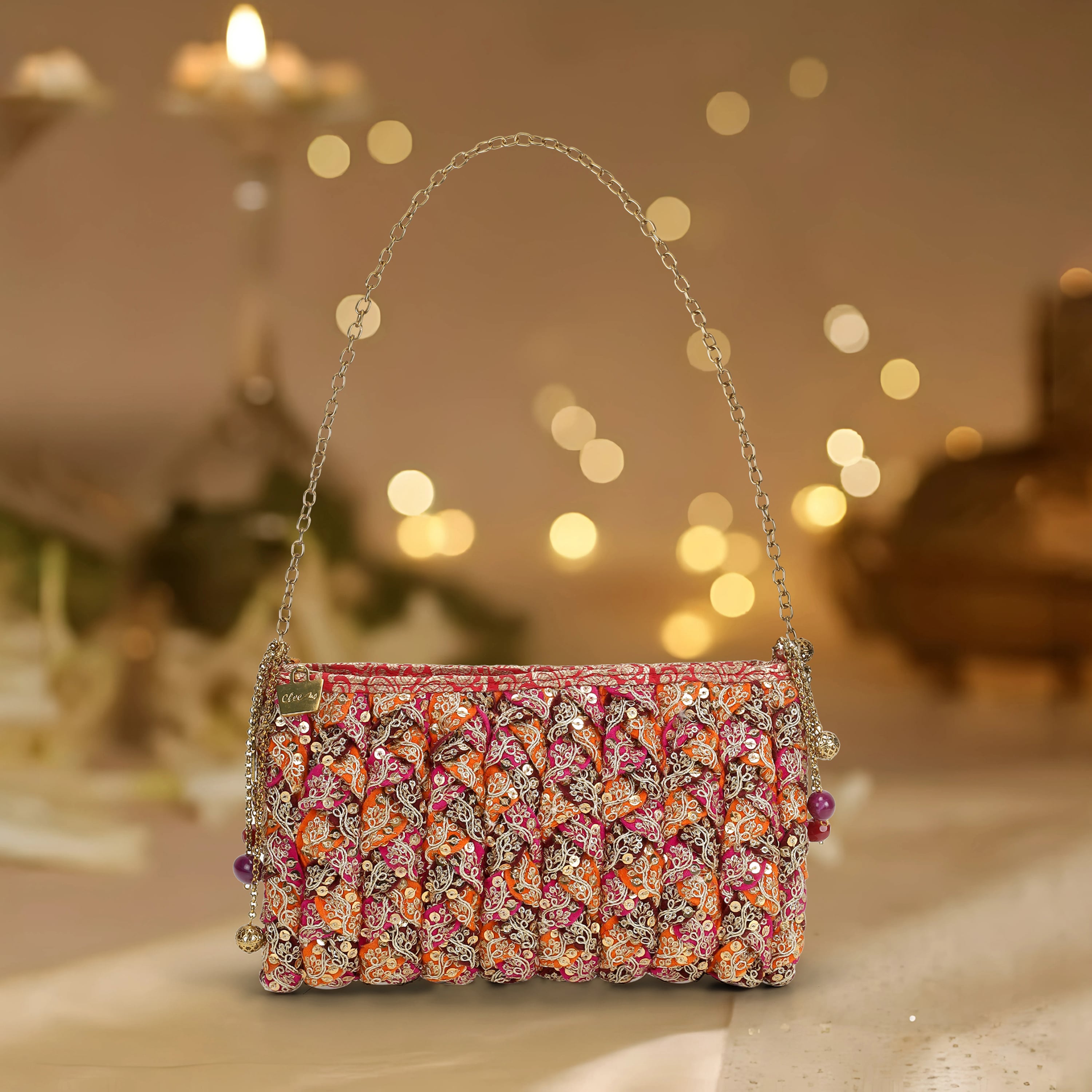 Women Rani-pink Evening Bag