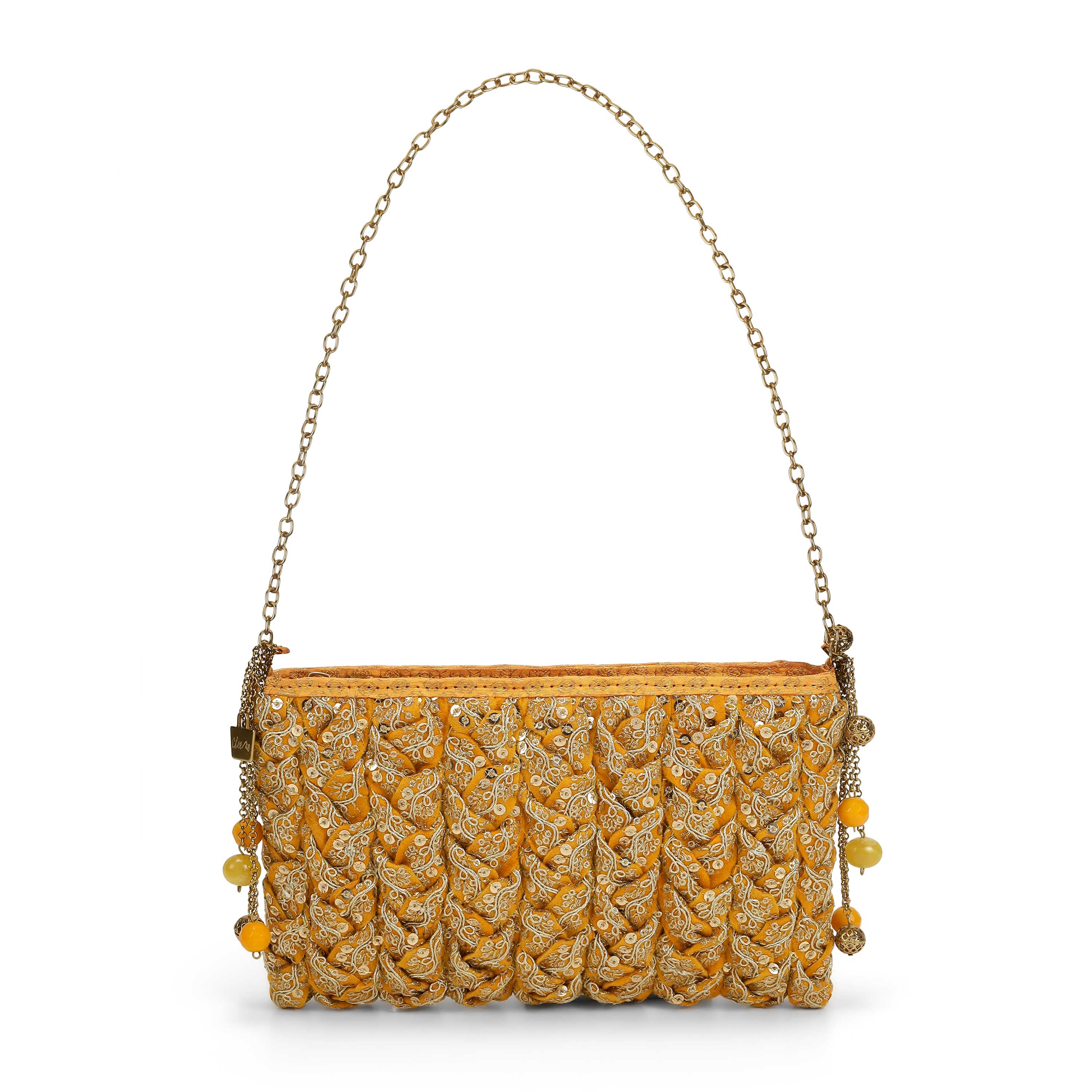 Cheemo Women Yellow Evening Bag (SKU: 77-259-33-10)