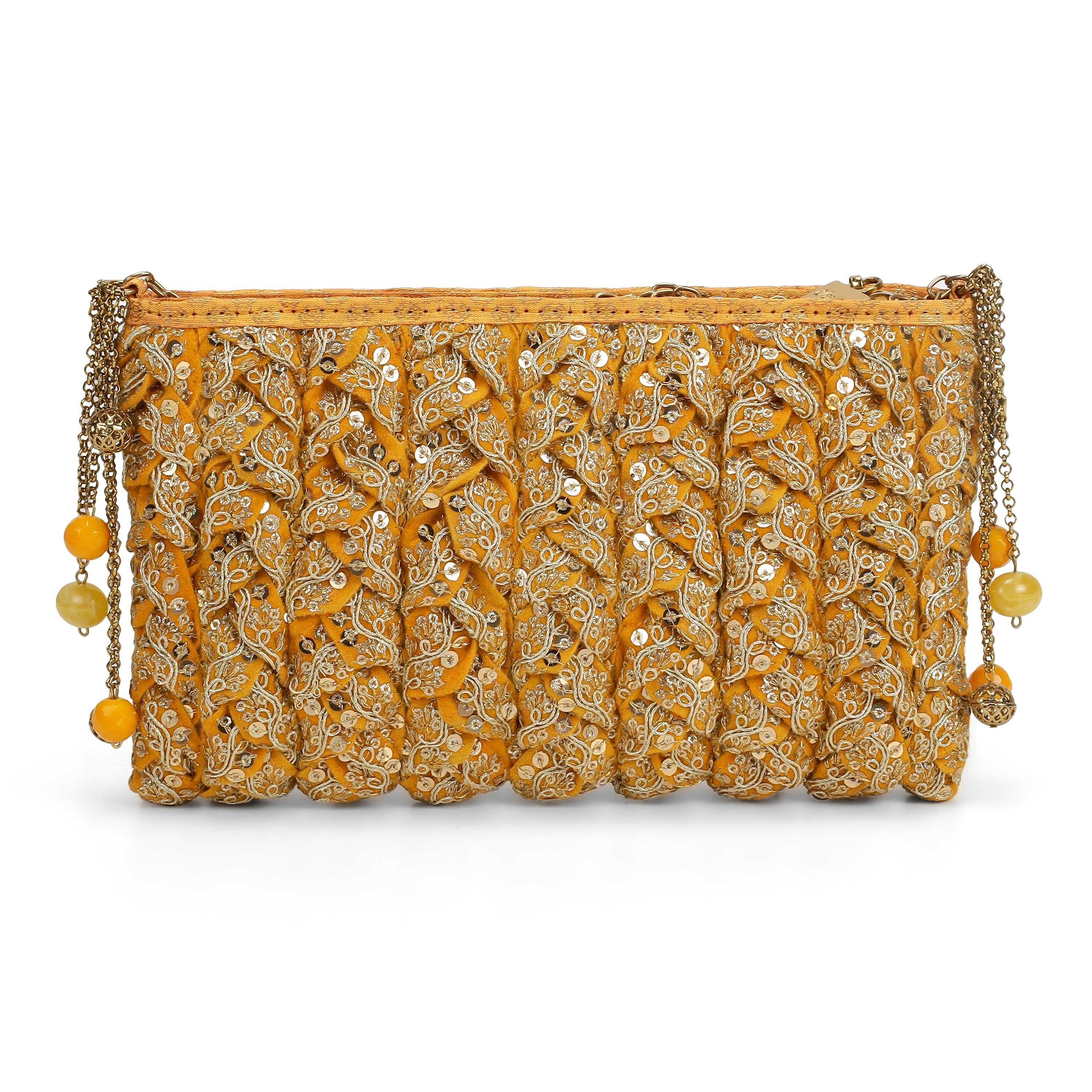 Cheemo Women Yellow Evening Bag (SKU: 77-259-33-10)
