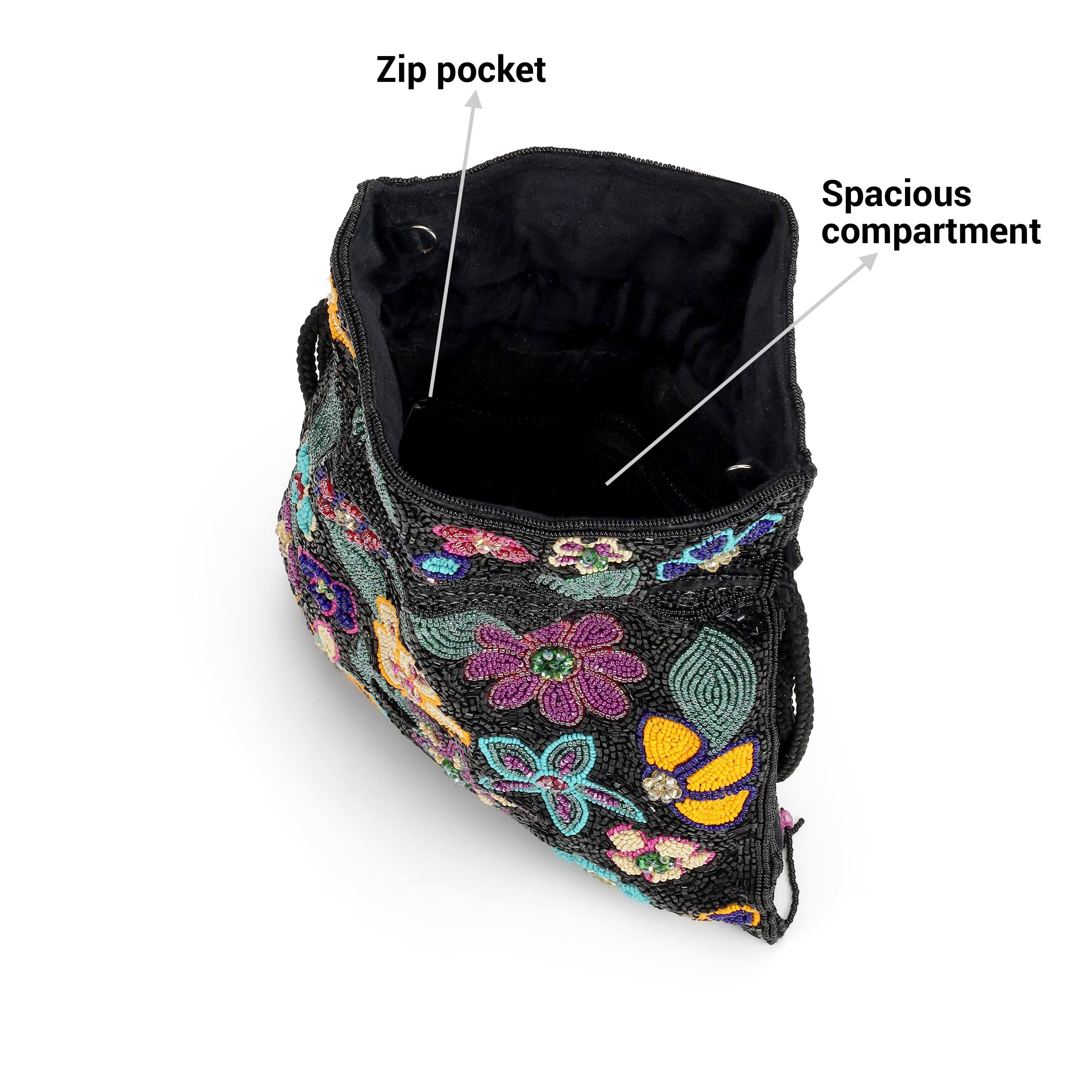 Cheemo Women Black Potlis (SKU: 77-261-11-10)