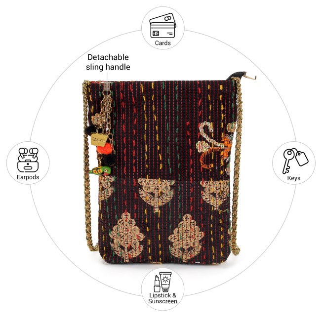 Cheemo Women Black-multi Mobile Cover (SKU: 77-270-53-10)