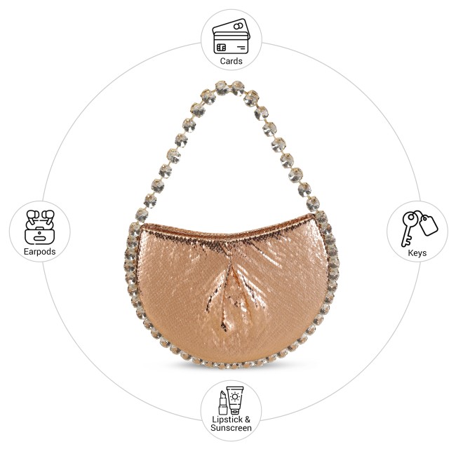 Cheemo Women Bronze Evening Bag (SKU: 77-279-46-10)