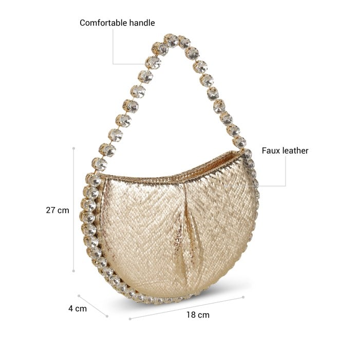 Cheemo Women Gold Evening Bag (SKU: 77-279-15-10)