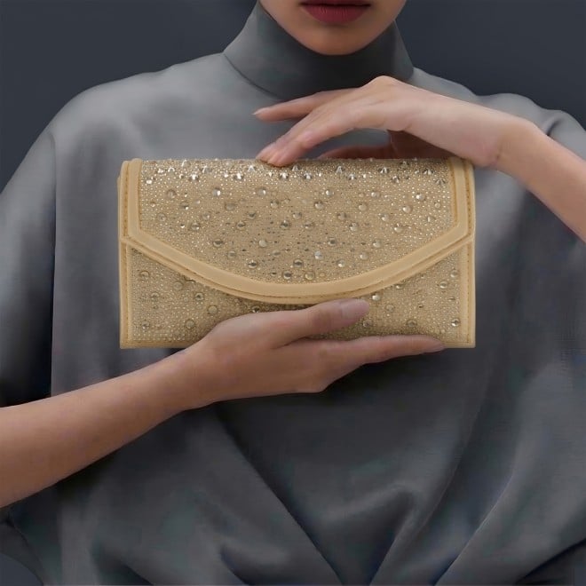 Cheemo Women Gold Evening Bag (SKU: 77-285-15-10)
