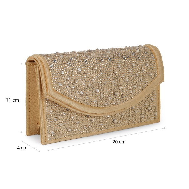 Cheemo Women Gold Evening Bag (SKU: 77-285-15-10)