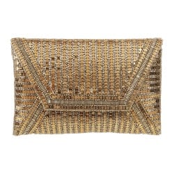 Mochi Antique-Gold Hand Bags Clutches