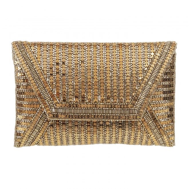 Cheemo Antique-Gold Hand Bags Clutches