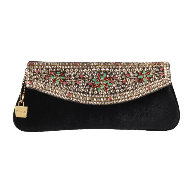 Cheemo Women Black Clutch