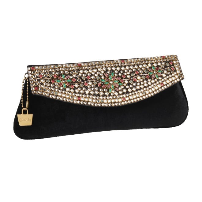 Cheemo Women Black Clutch (SKU: 77-49-11-10)