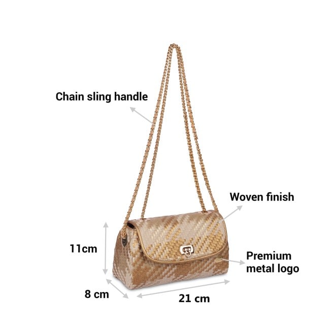 Cheemo Women Gold-multi Sling Bag (SKU: 77-5492-70-10)