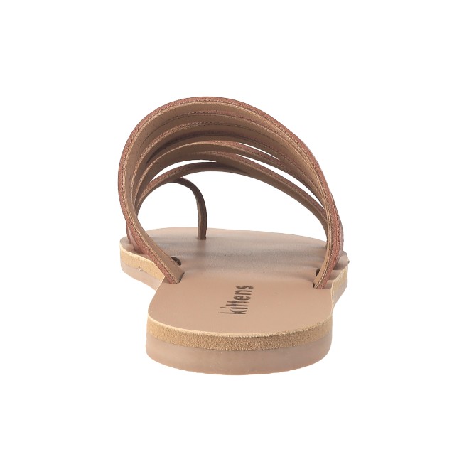 Kittens Girls Tan Casual Slippers (SKU: 78-12-23-31)