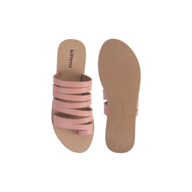 Kittens Girls Peach Casual Slippers (SKU: 78-12-80-36)