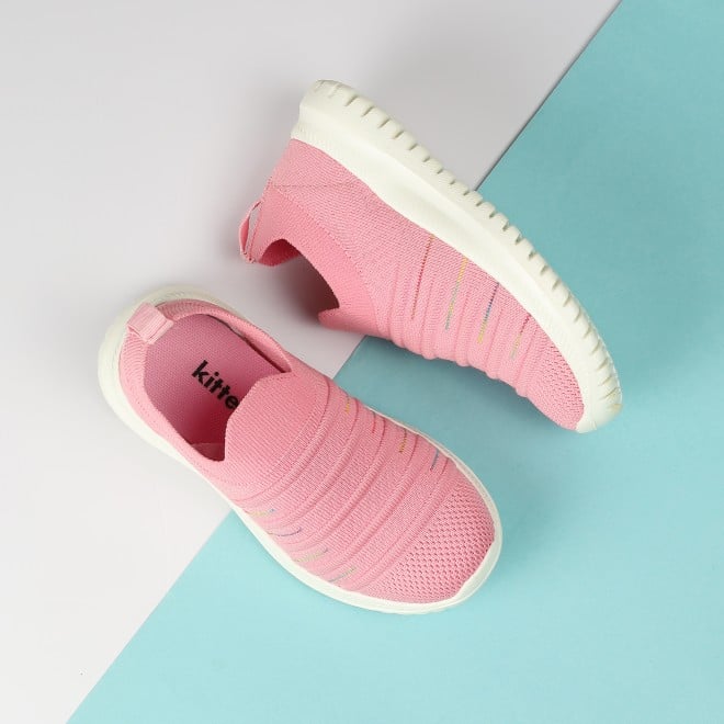 Kittens Girls Pink Casual Sneakers