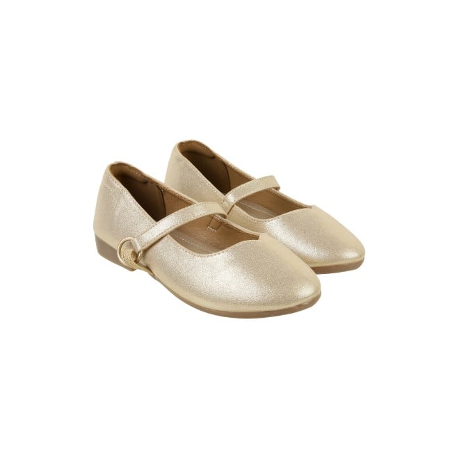 Kittens Girls Gold Casual Ballerinas (SKU: 78-33-15-30)