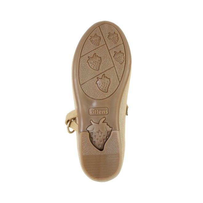 Kittens Girls Gold Casual Ballerinas (SKU: 78-33-15-30)