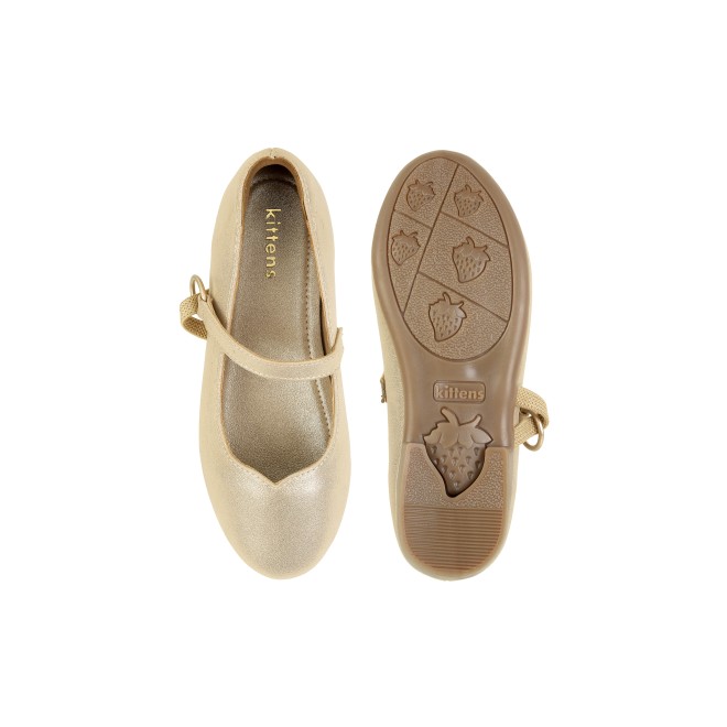 Kittens Girls Gold Casual Ballerinas (SKU: 78-33-15-30)