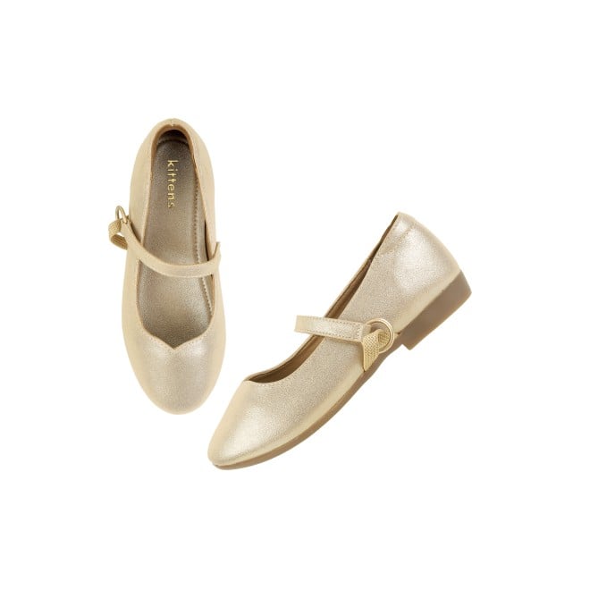 Kittens Girls Gold Casual Ballerinas (SKU: 78-33-15-30)