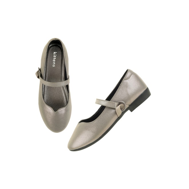 Kittens Girls Gun-metal Casual Ballerinas (SKU: 78-33-29-30)
