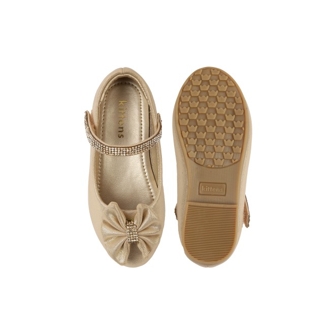 Kittens Girls Gold Casual Ballerinas (SKU: 78-36-15-25)